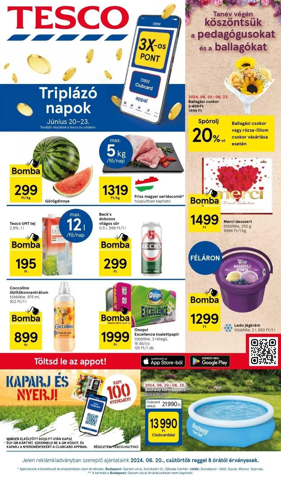 Tesco akciós újság Hipermarket 06.20–06.26