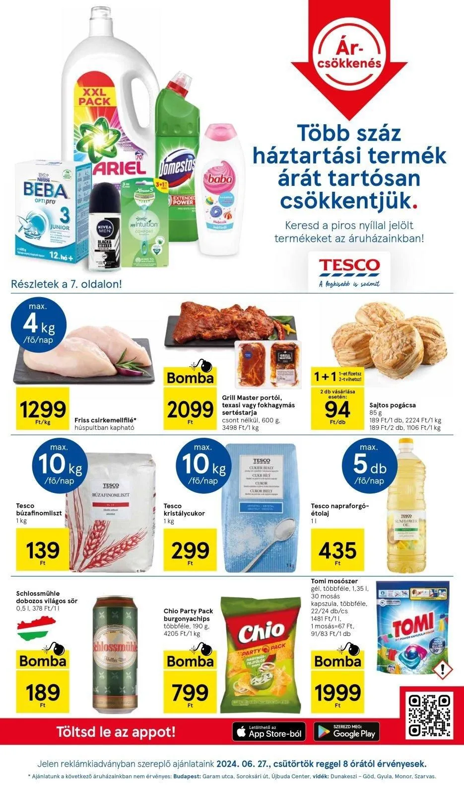 Tesco akciós újság Hipermarket 06.27–07.03