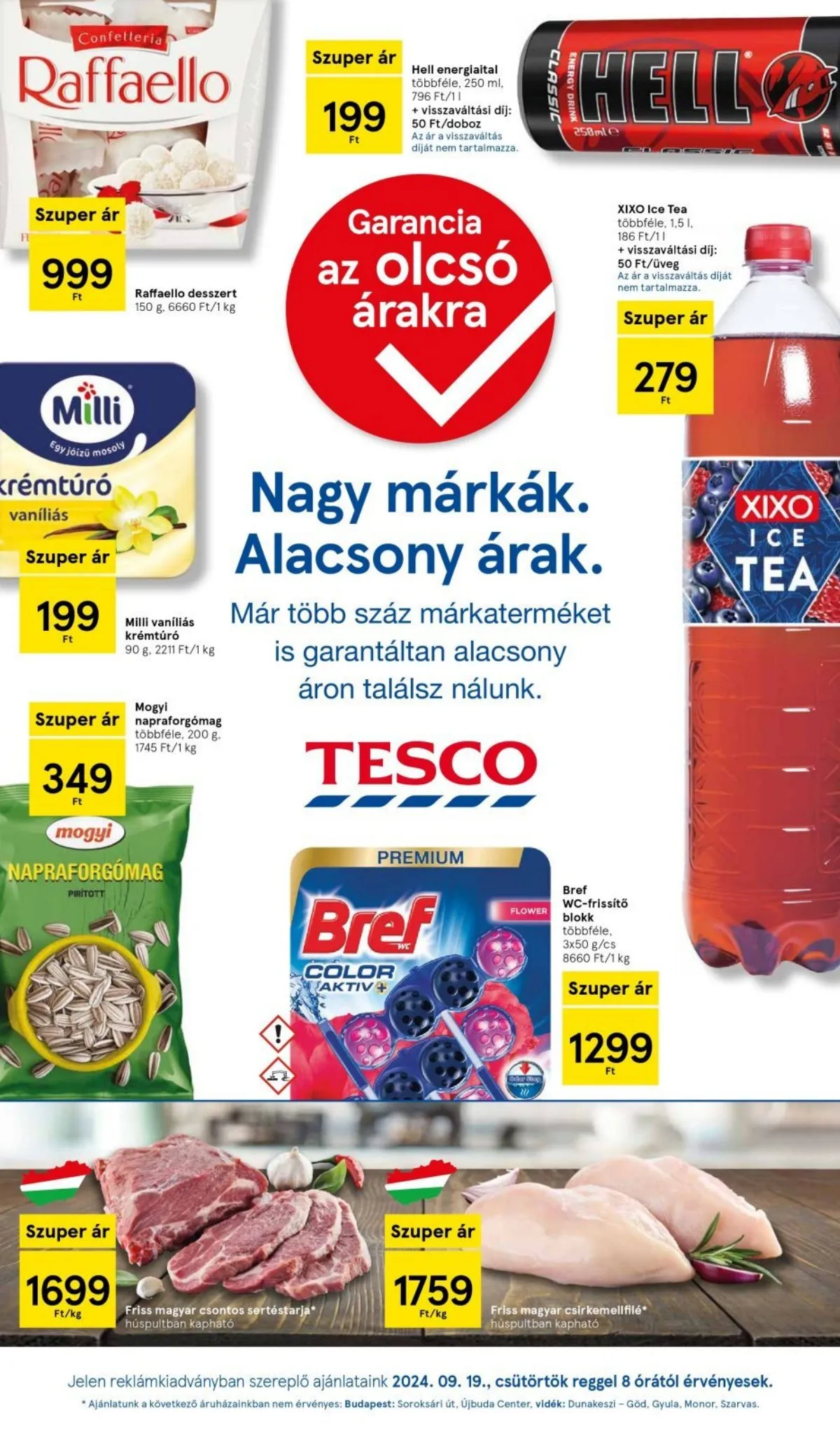 Tesco akciós újság Hipermarket 09.19–09.25