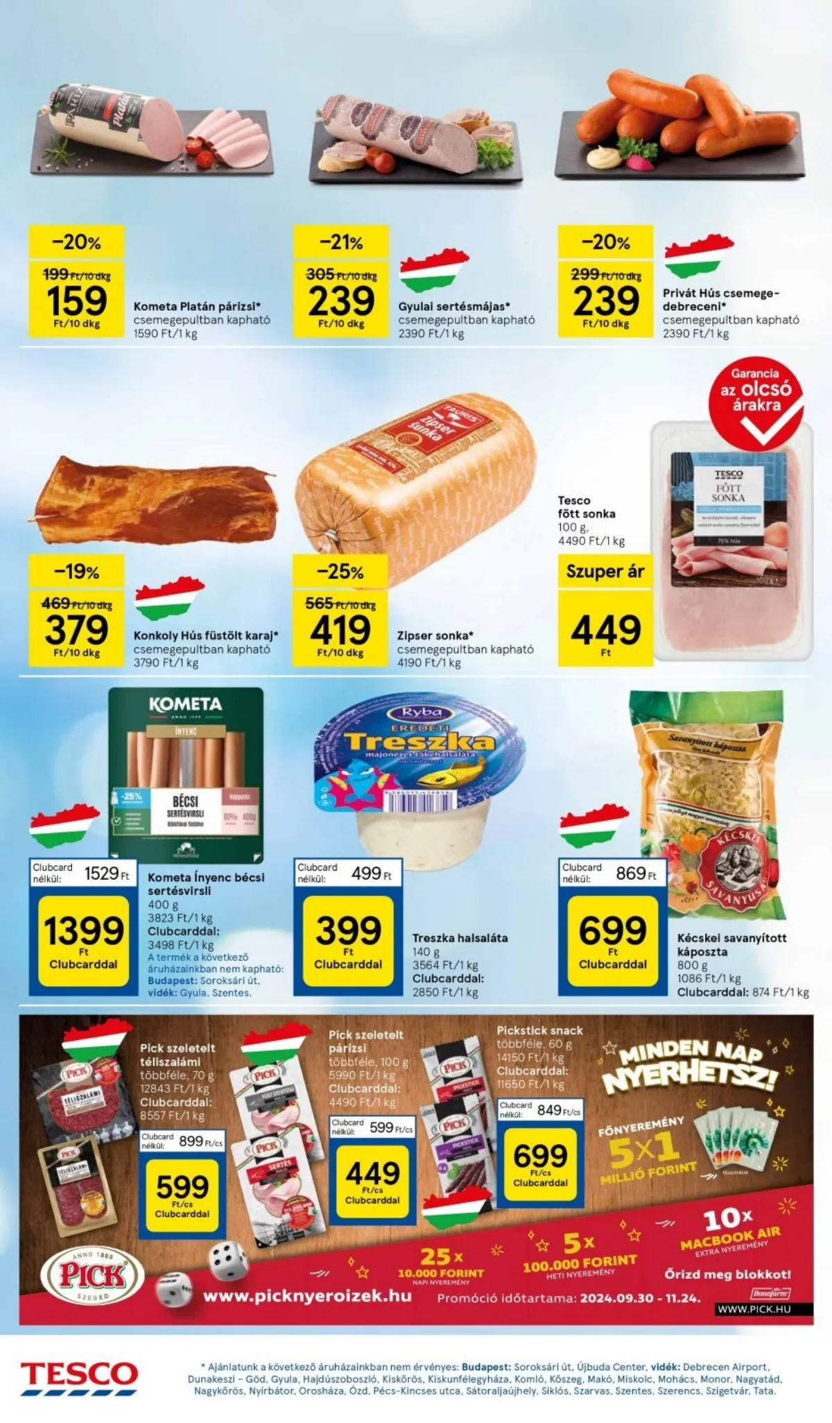 Tesco akciós újság Hipermarket 10.03–10.09 – 18. oldal
