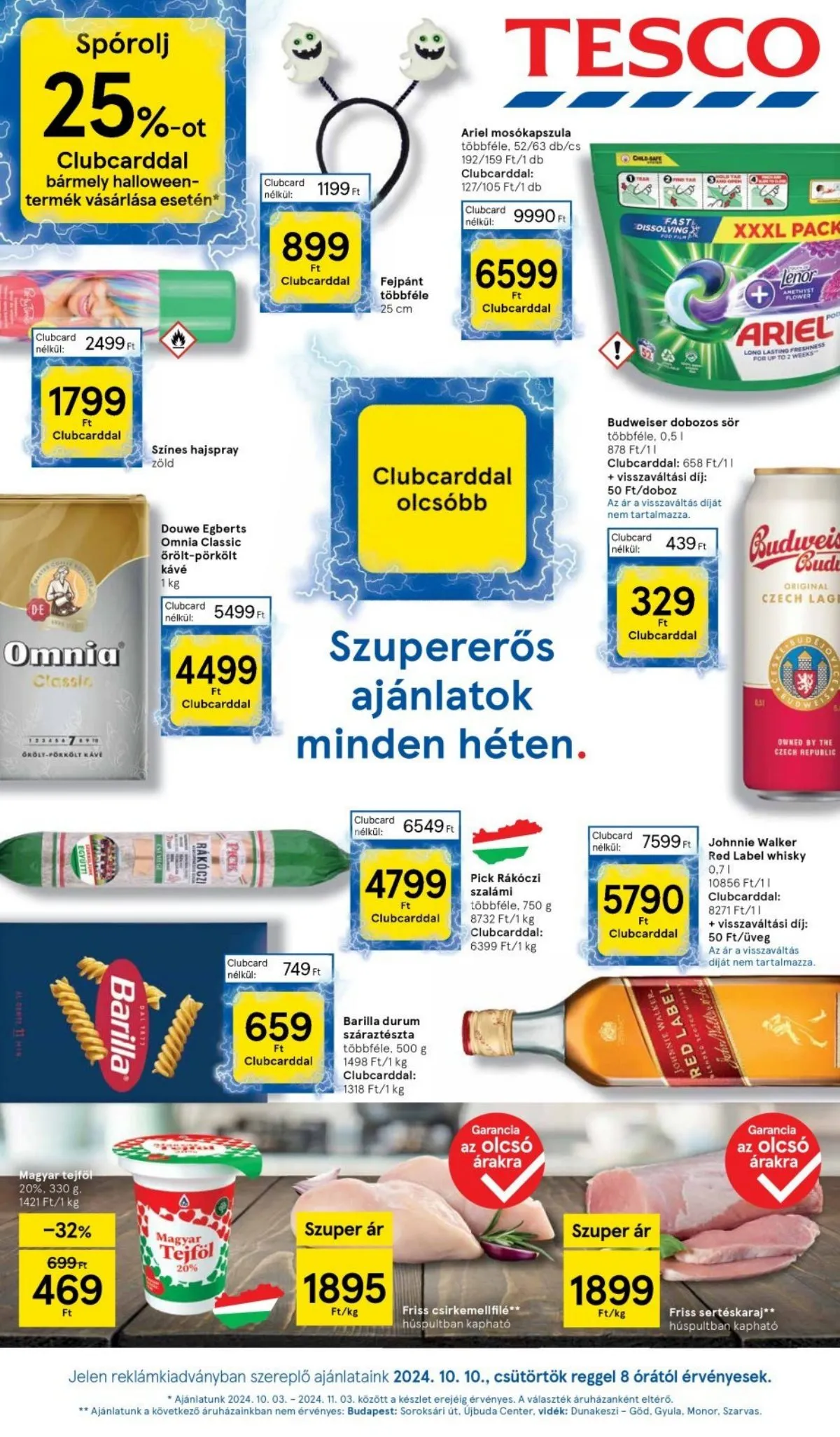 Tesco akciós újság Hipermarket 10.10–10.16
