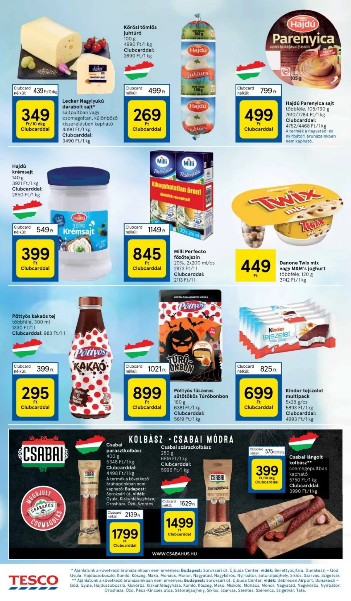 Tesco akciós újság Hipermarket 10.10–10.16 – 18. oldal