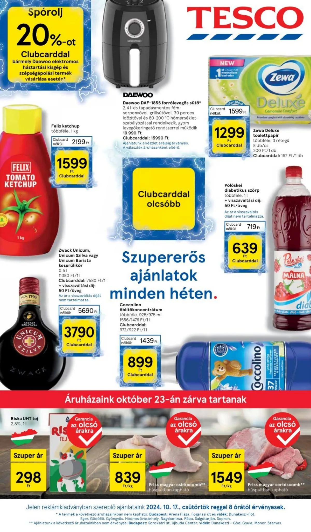 Tesco akciós újság Hipermarket 10.17–10.23