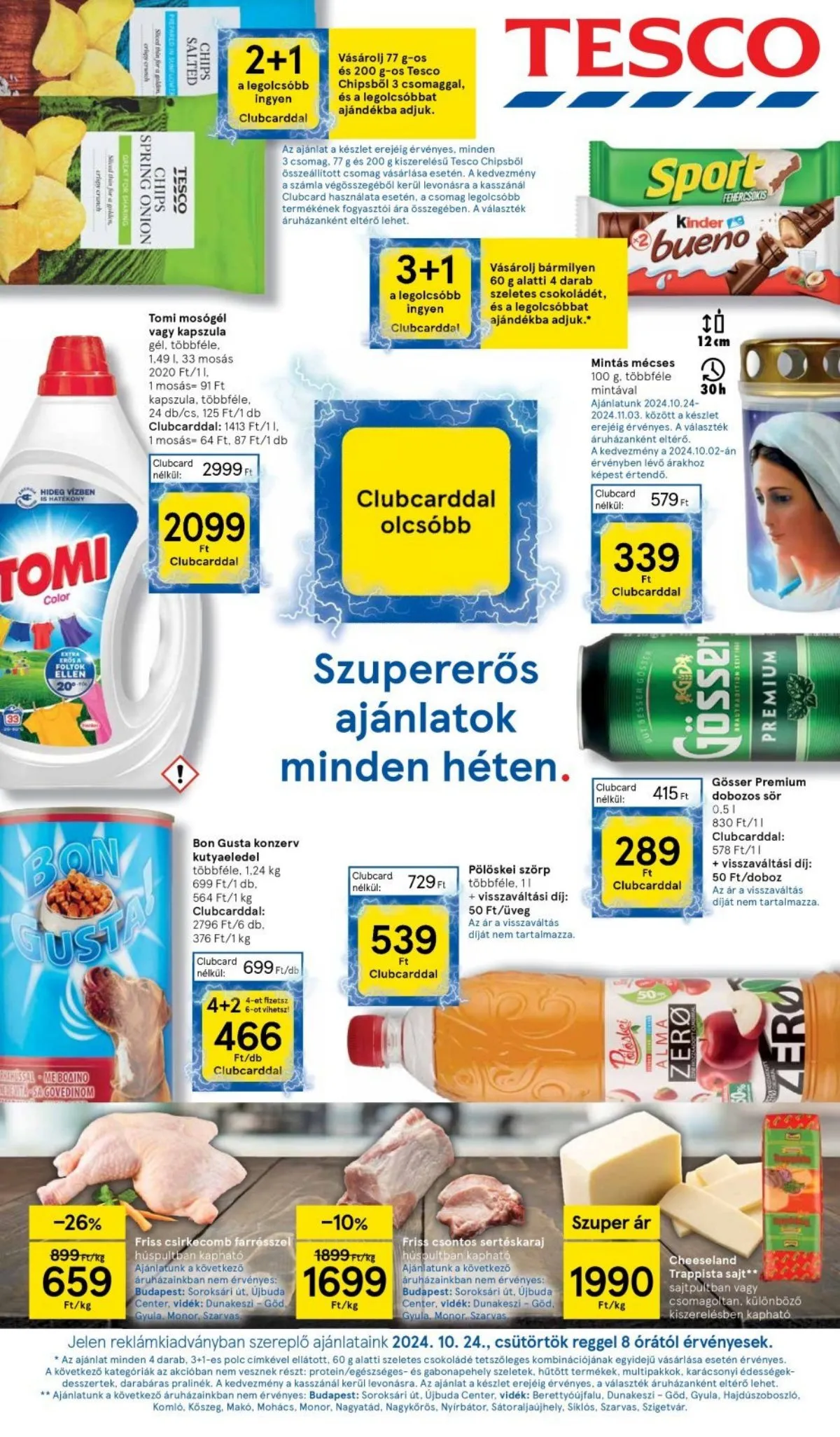 Tesco akciós újság Hipermarket 10.24–10.30