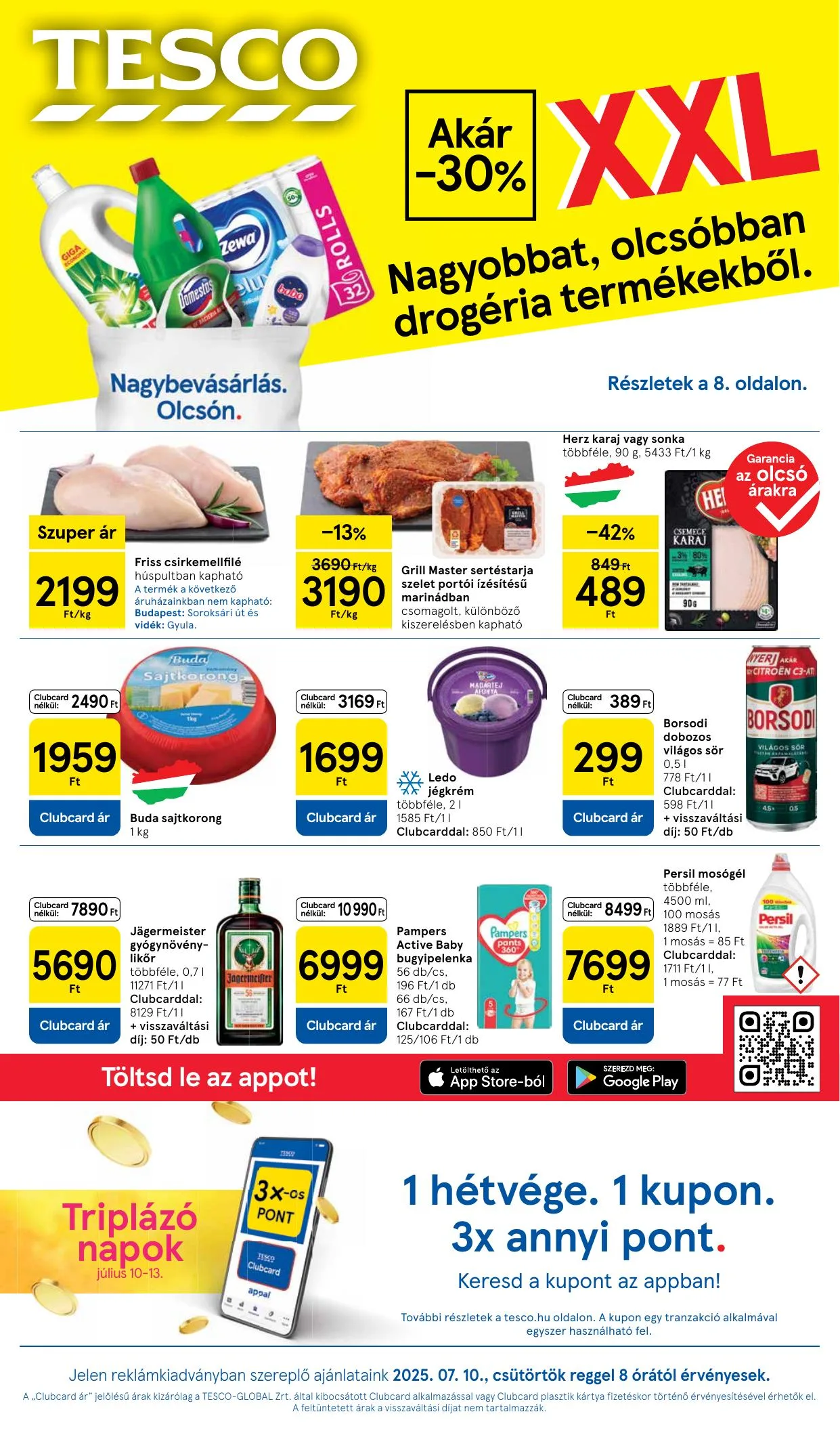 Tesco akciós újság Hipermarket 07.10–07.16