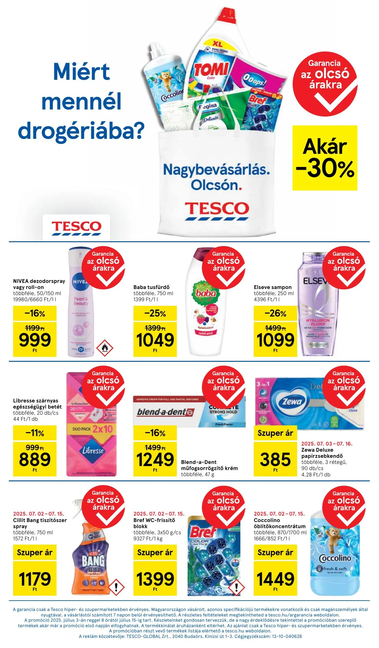 Tesco akciós újság Hipermarket 07.10–07.16 – 9. oldal