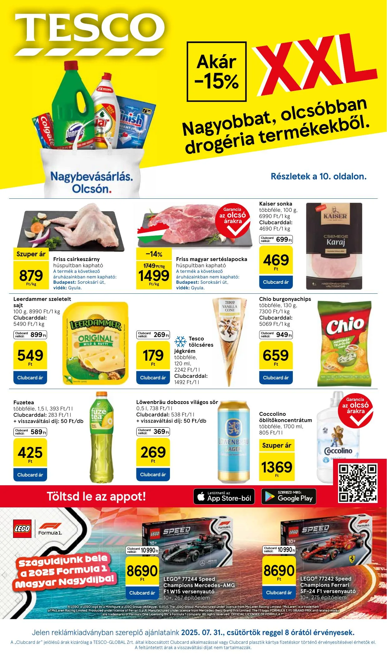 Tesco akciós újság Hipermarket 07.31–08.06