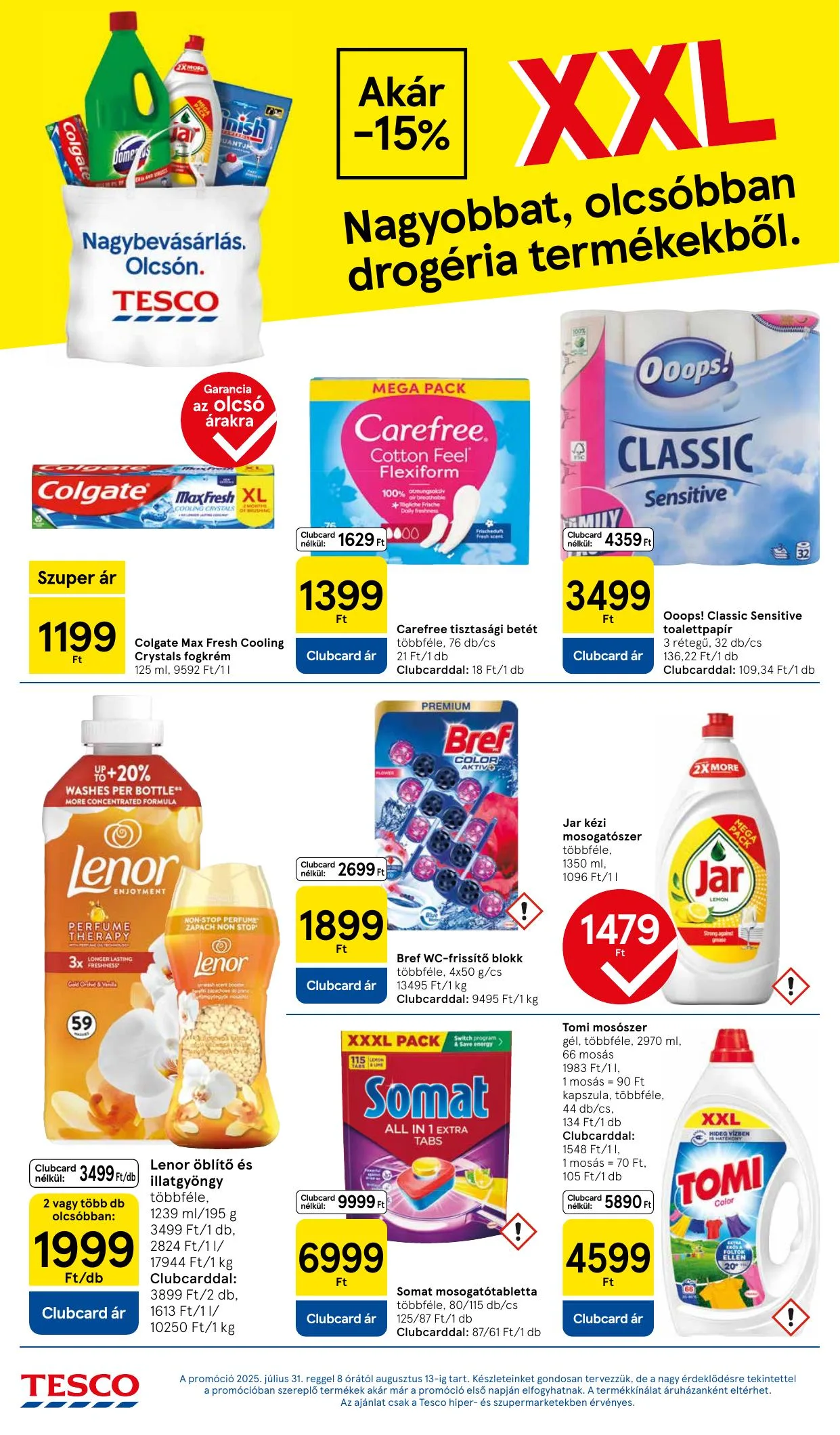 Tesco akciós újság Hipermarket 07.31–08.06 – 10. oldal