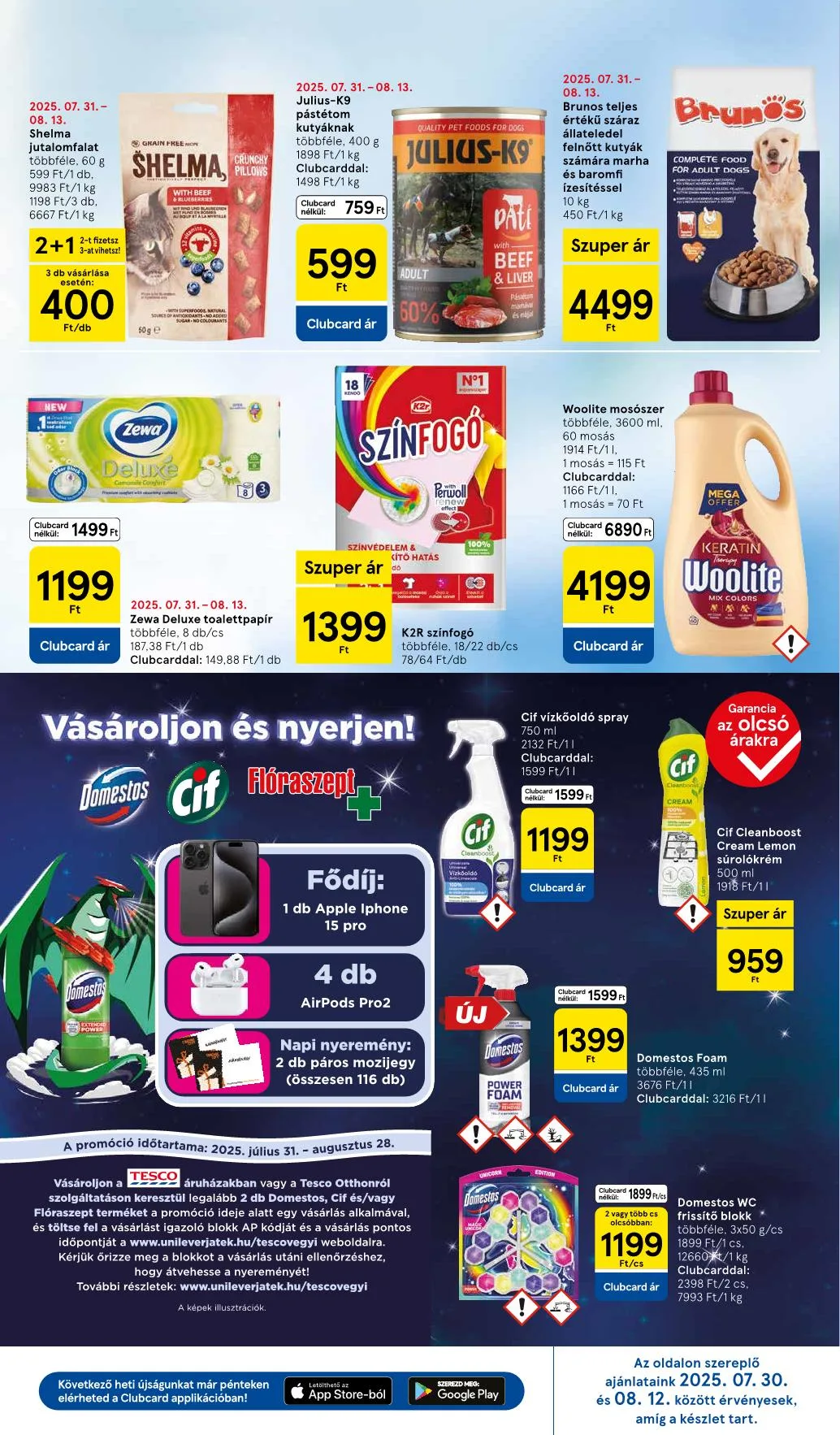 Tesco akciós újság Hipermarket 08.07–08.13 – 18. oldal