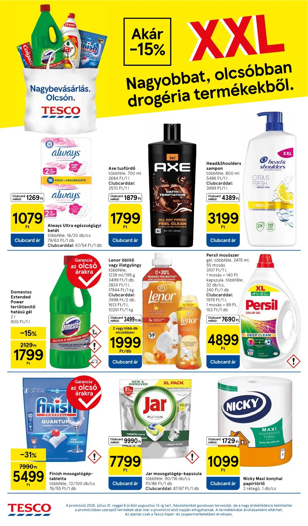 Tesco akciós újság Hipermarket 08.07–08.13 – 31. oldal