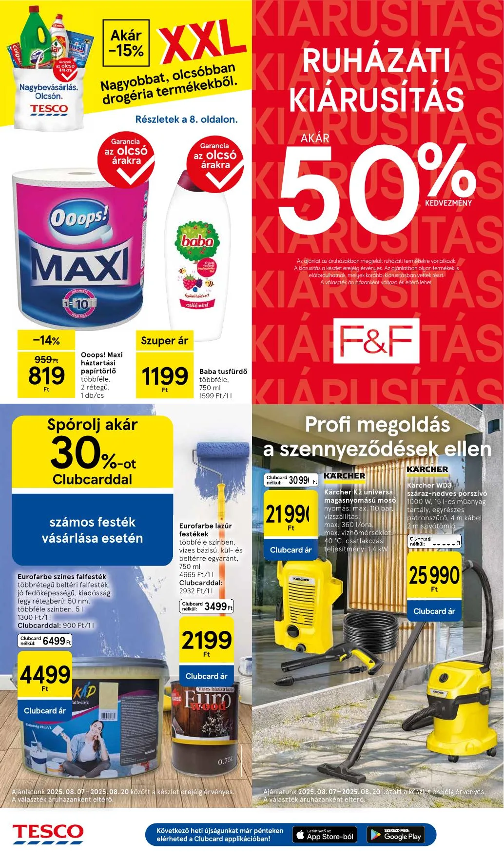 Tesco akciós újság Hipermarket 08.07–08.13 – 8. oldal