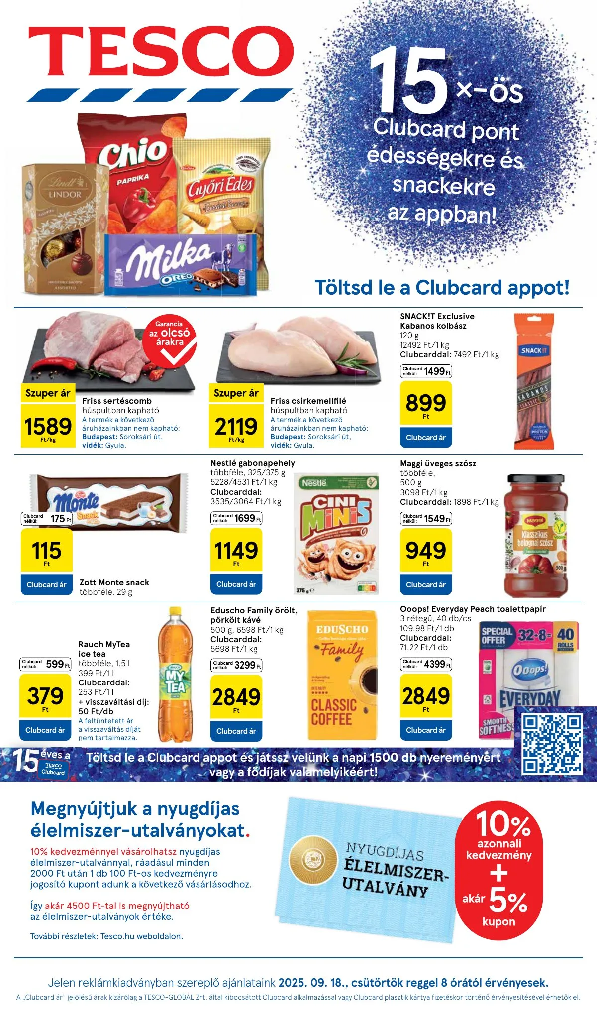 Tesco akciós újság Hipermarket 09.18–09.24