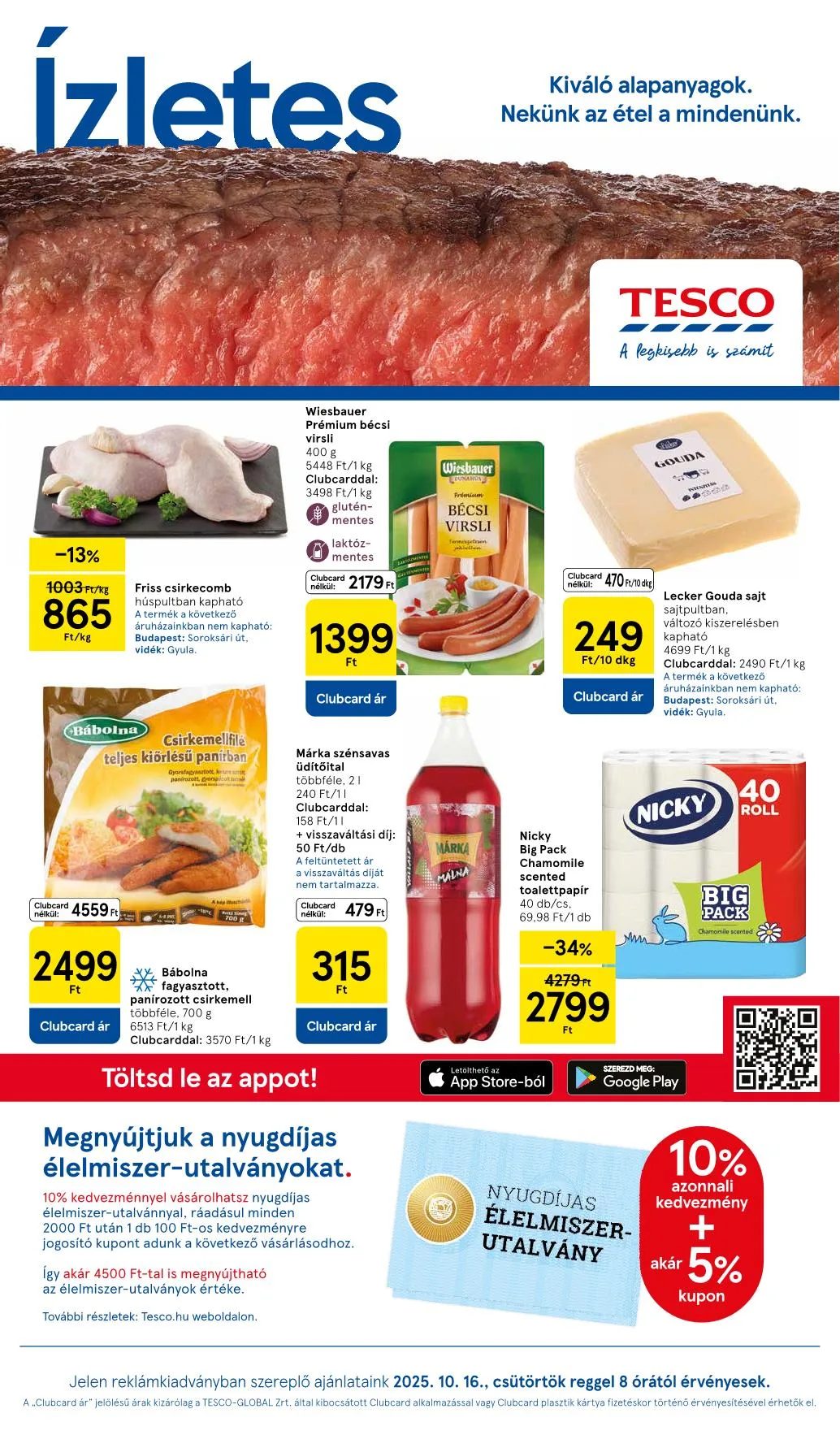 Tesco akciós újság Hipermarket 10.16–10.21