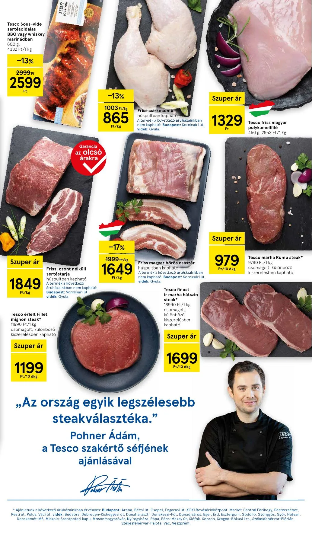 Tesco akciós újság Hipermarket 10.16–10.21 – 23. oldal