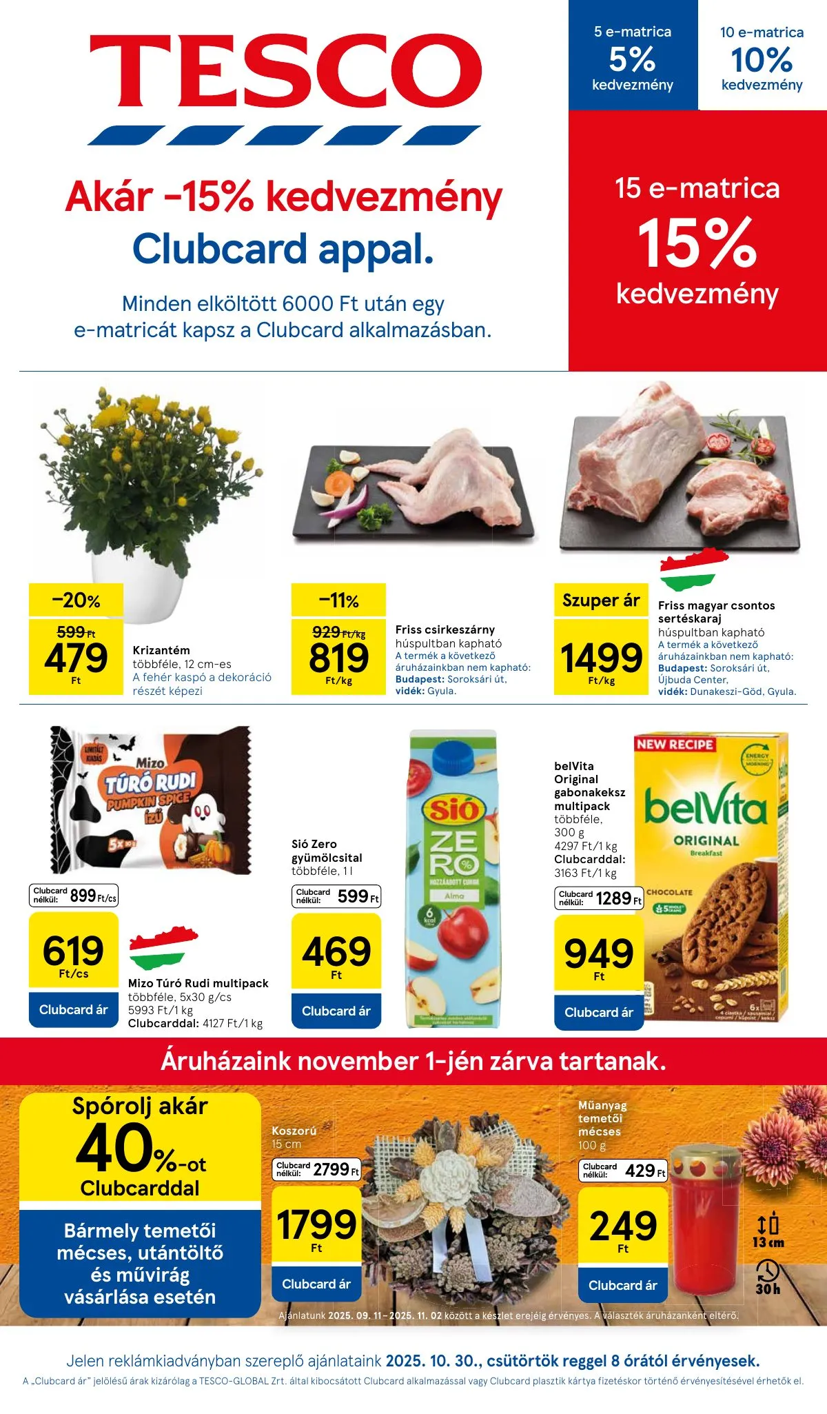 Tesco akciós újság Hipermarket 10.30–11.05