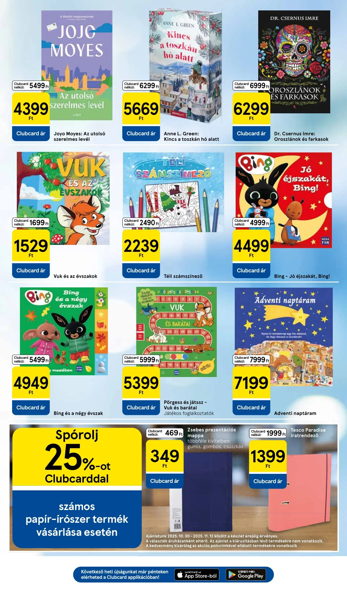 Tesco akciós újság Hipermarket 10.30–11.05 – 31. oldal