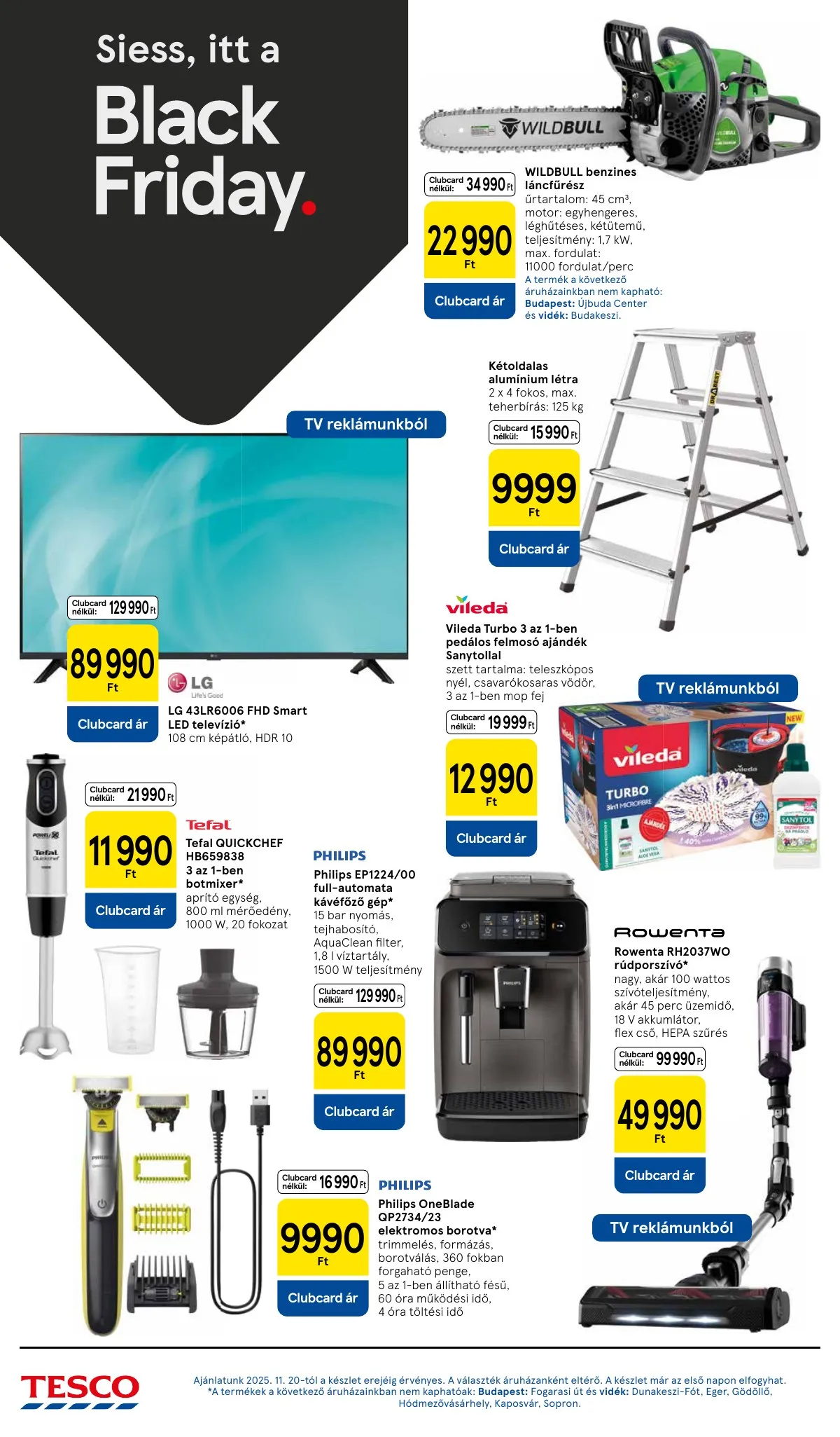 Tesco akciós újság Hipermarket 11.20–11.26 – 16. oldal