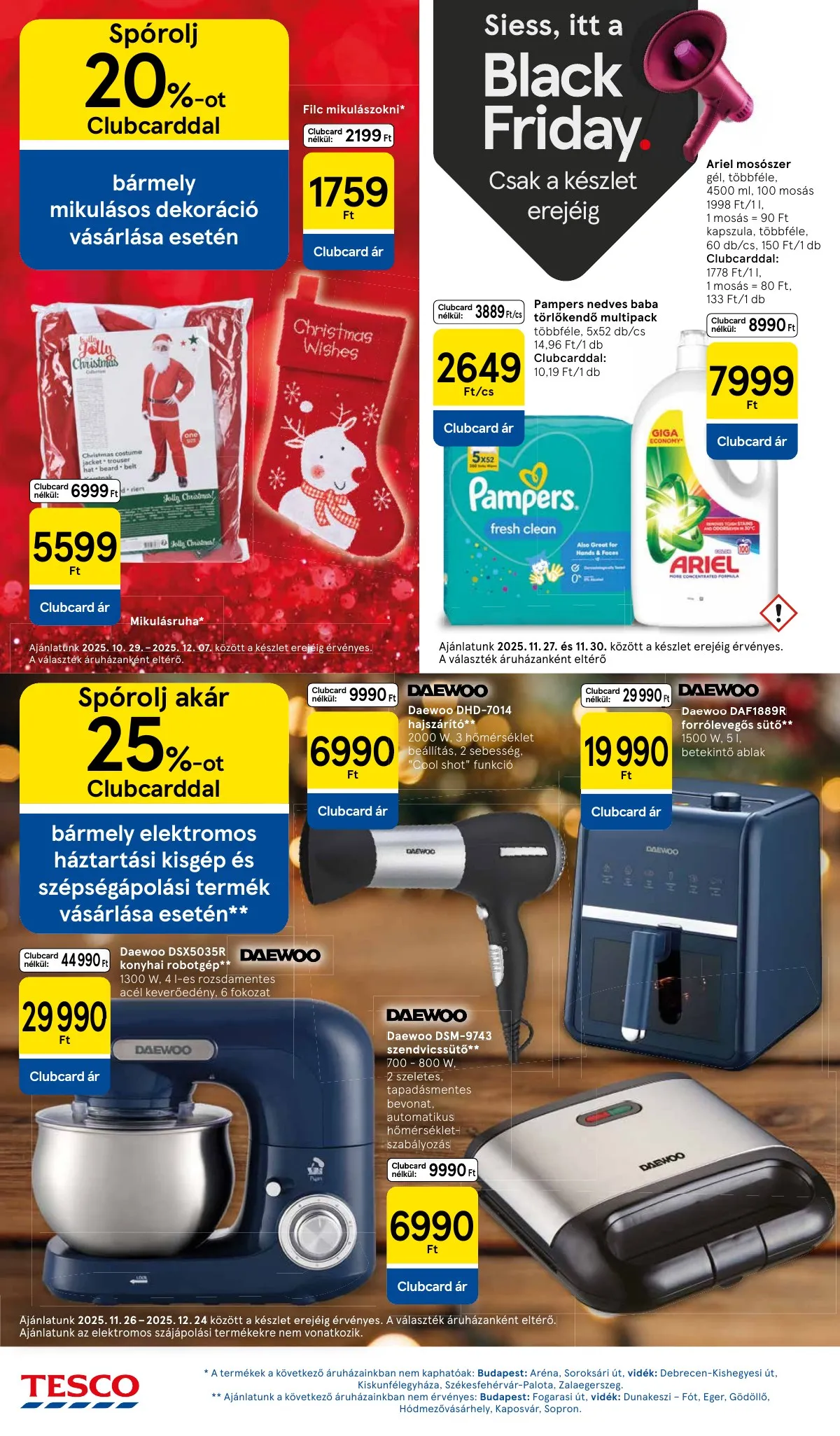 Tesco akciós újság Hipermarket 11.27–12.03 – 16. oldal