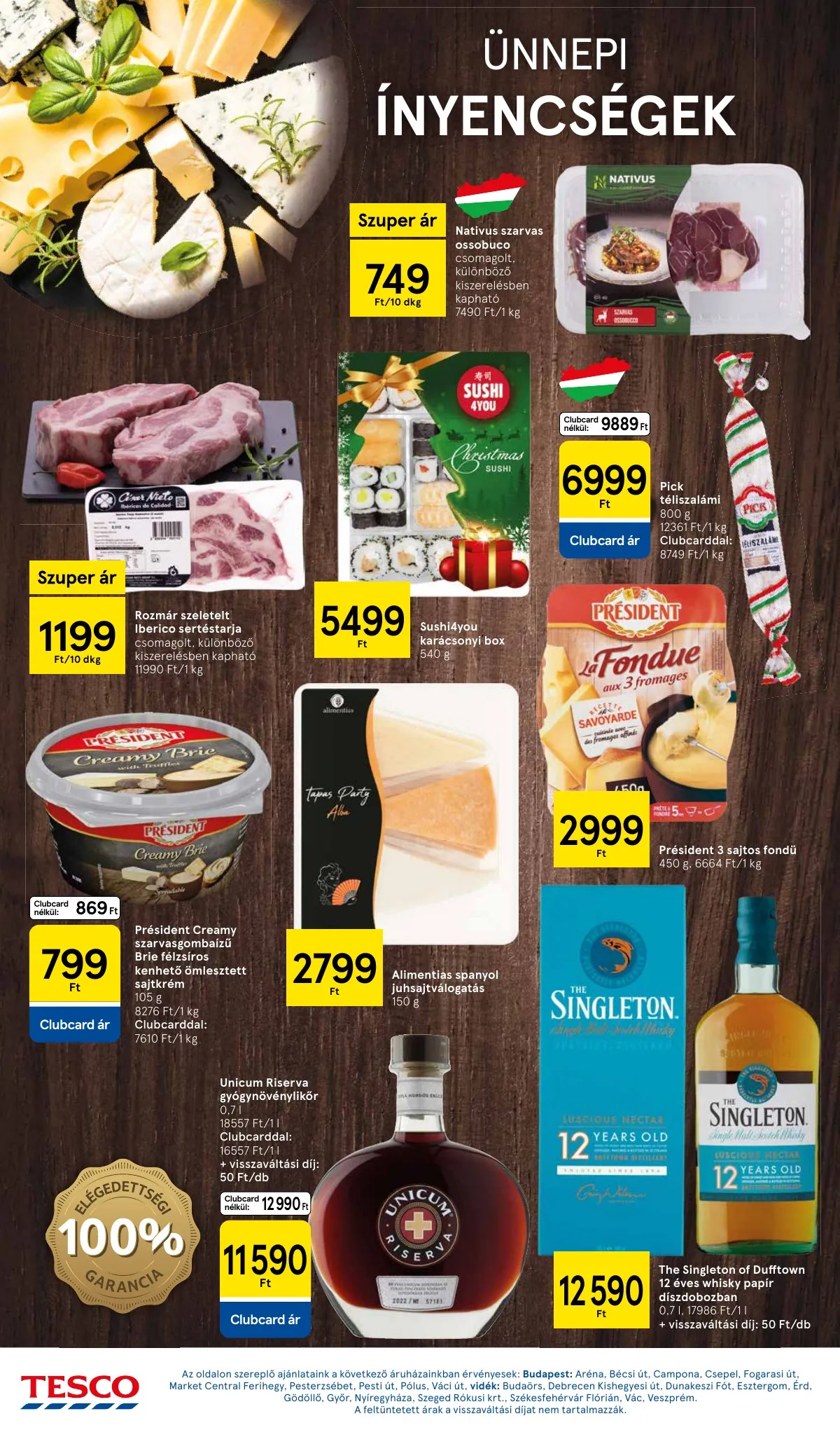 Tesco akciós újság Hipermarket 12.18–12.24 – 22. oldal