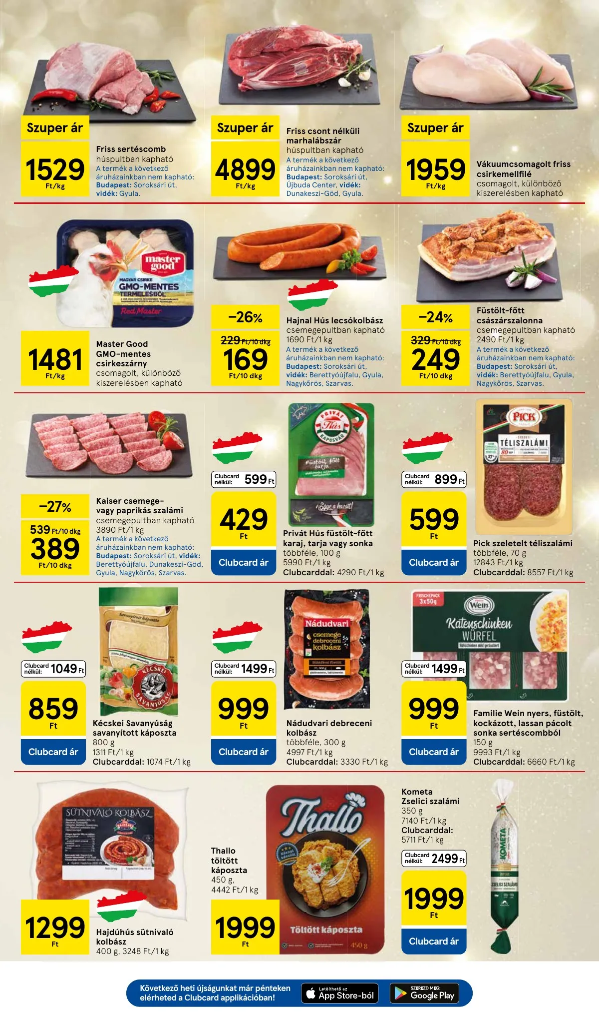 Tesco akciós újság Hipermarket 12.18–12.24 – 3. oldal