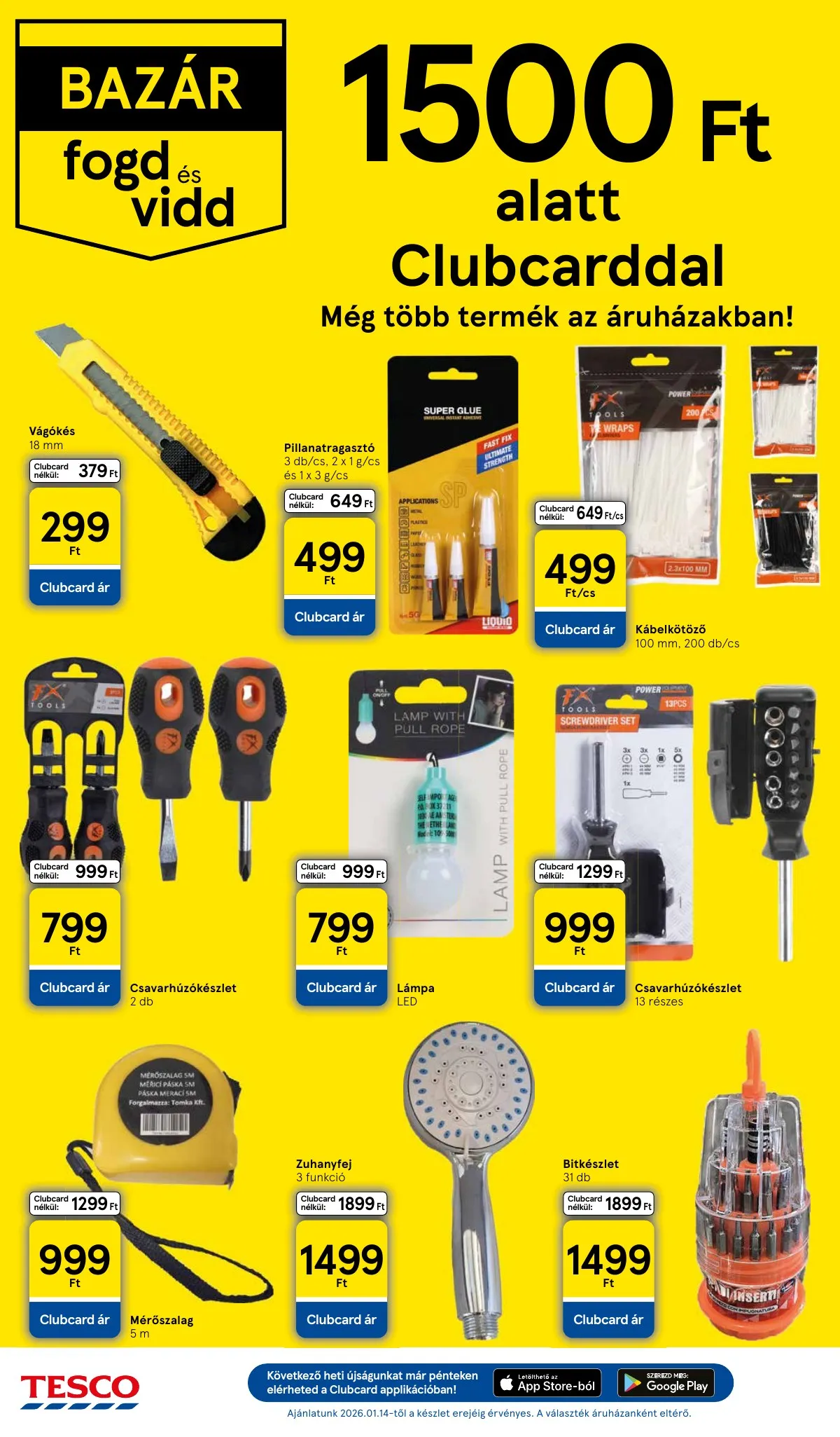 Tesco akciós újság Hipermarket 01.15–01.21 – 12. oldal