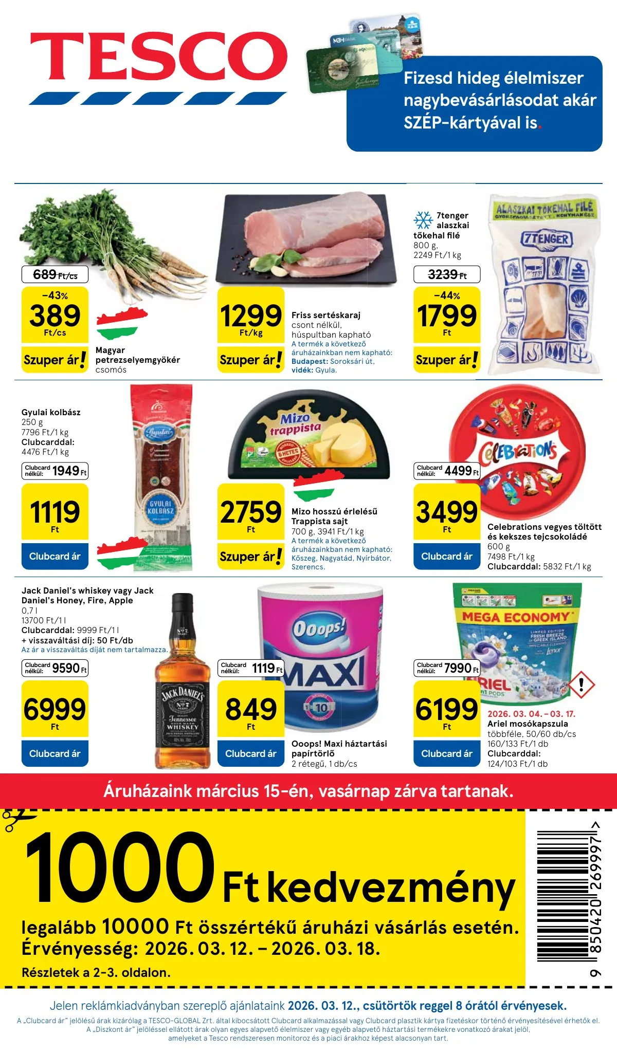 Tesco akciós újság Hipermarket 03.12–03.18