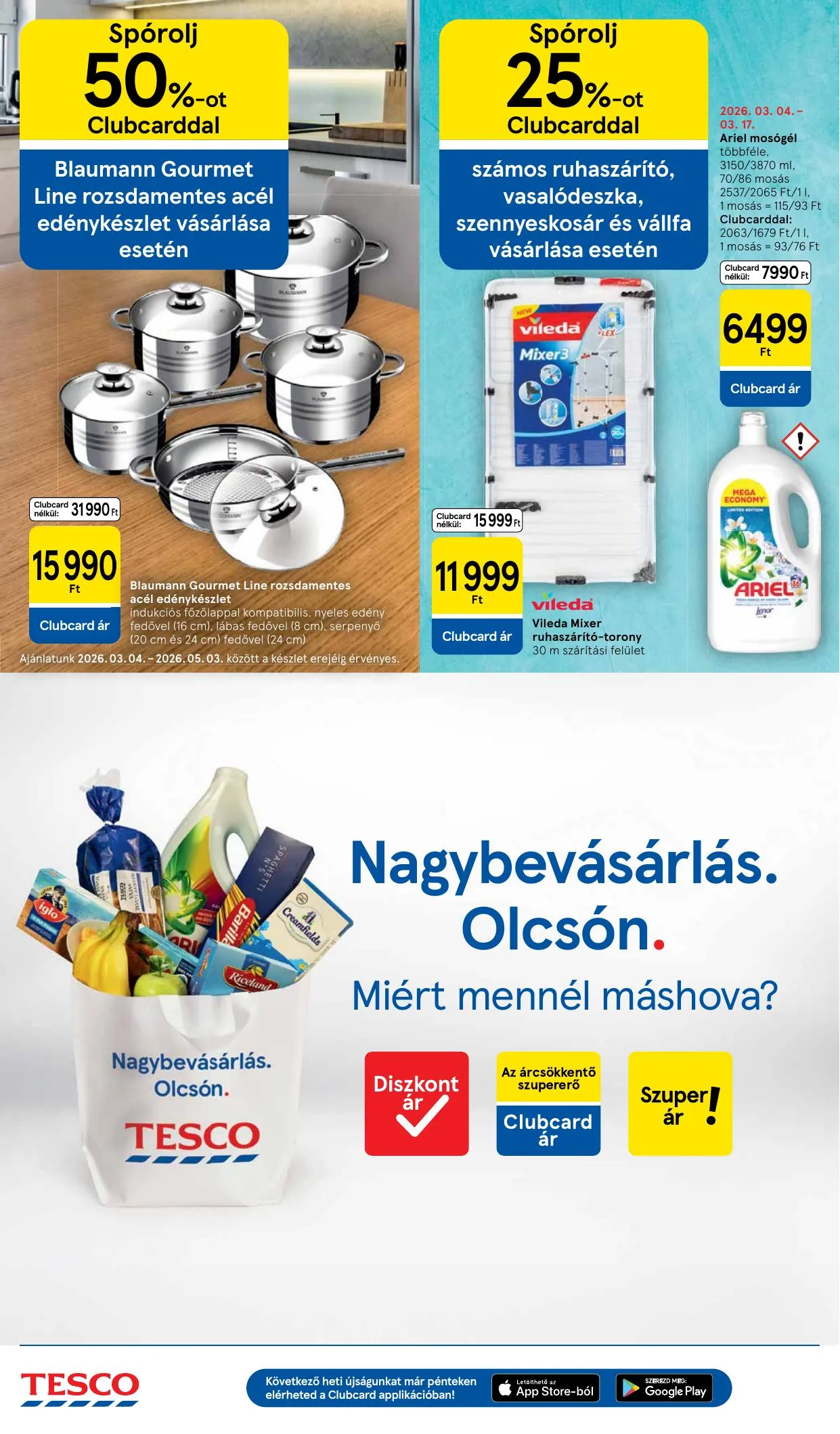 Tesco akciós újság Hipermarket 03.12–03.18 – 16. oldal