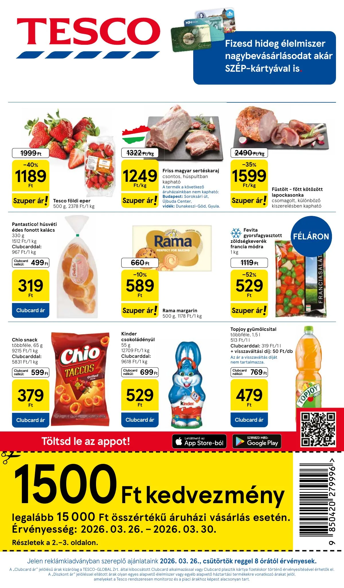 Tesco akciós újság Hipermarket 03.26–04.04