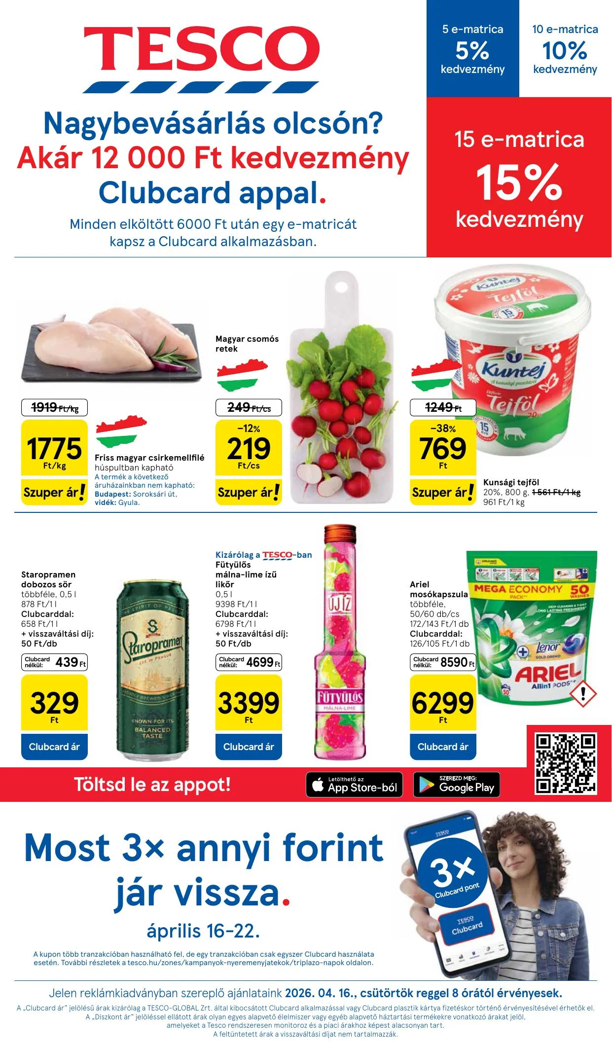 Tesco akciós újság Hipermarket 04.16–04.22