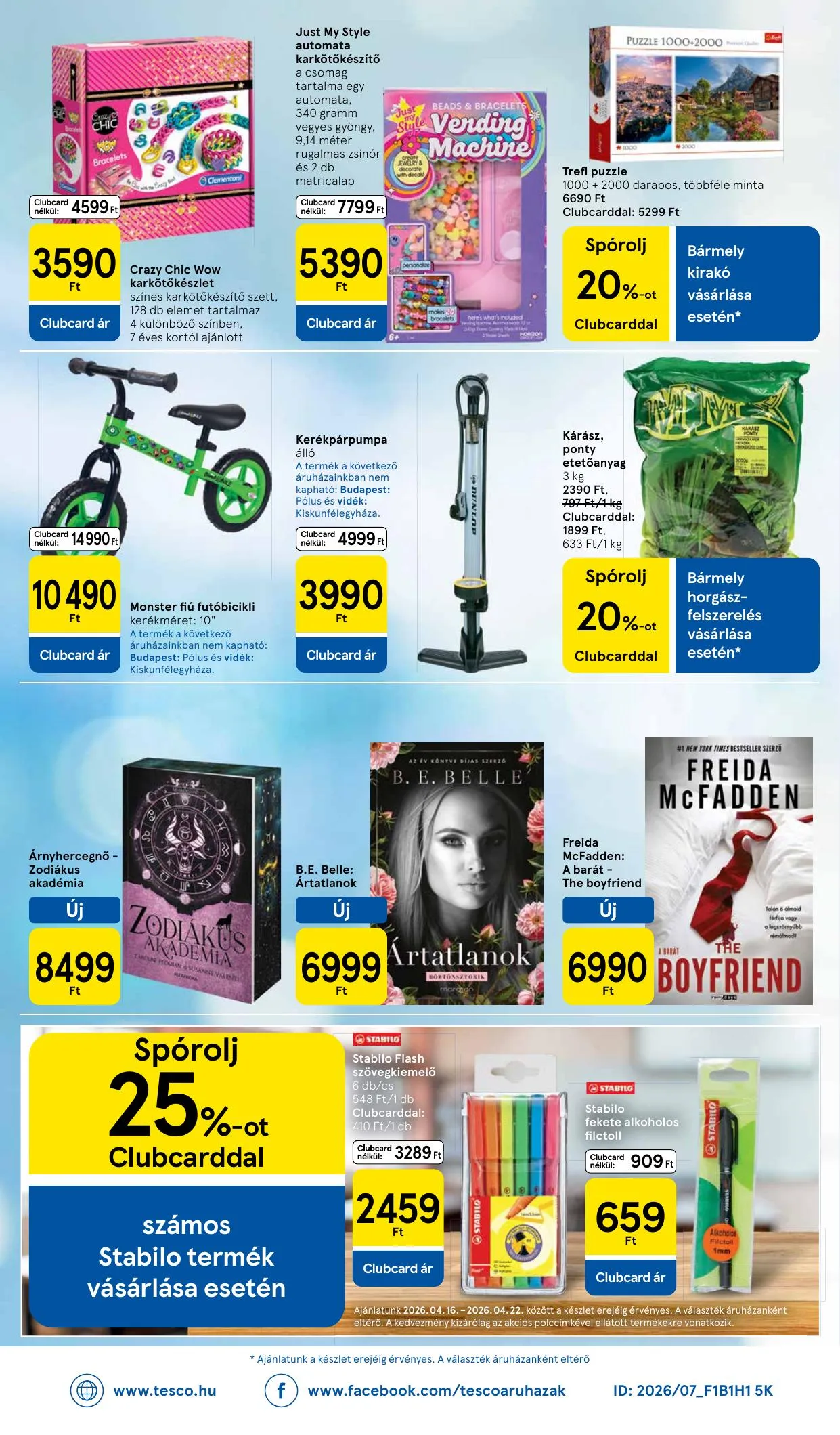 Tesco akciós újság Hipermarket 04.16–04.22 – 32. oldal