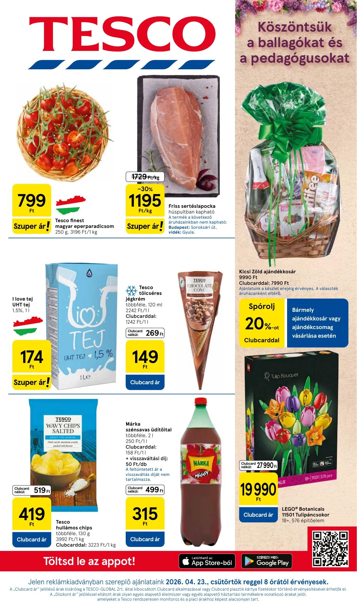 Tesco akciós újság Hipermarket 04.23–04.28