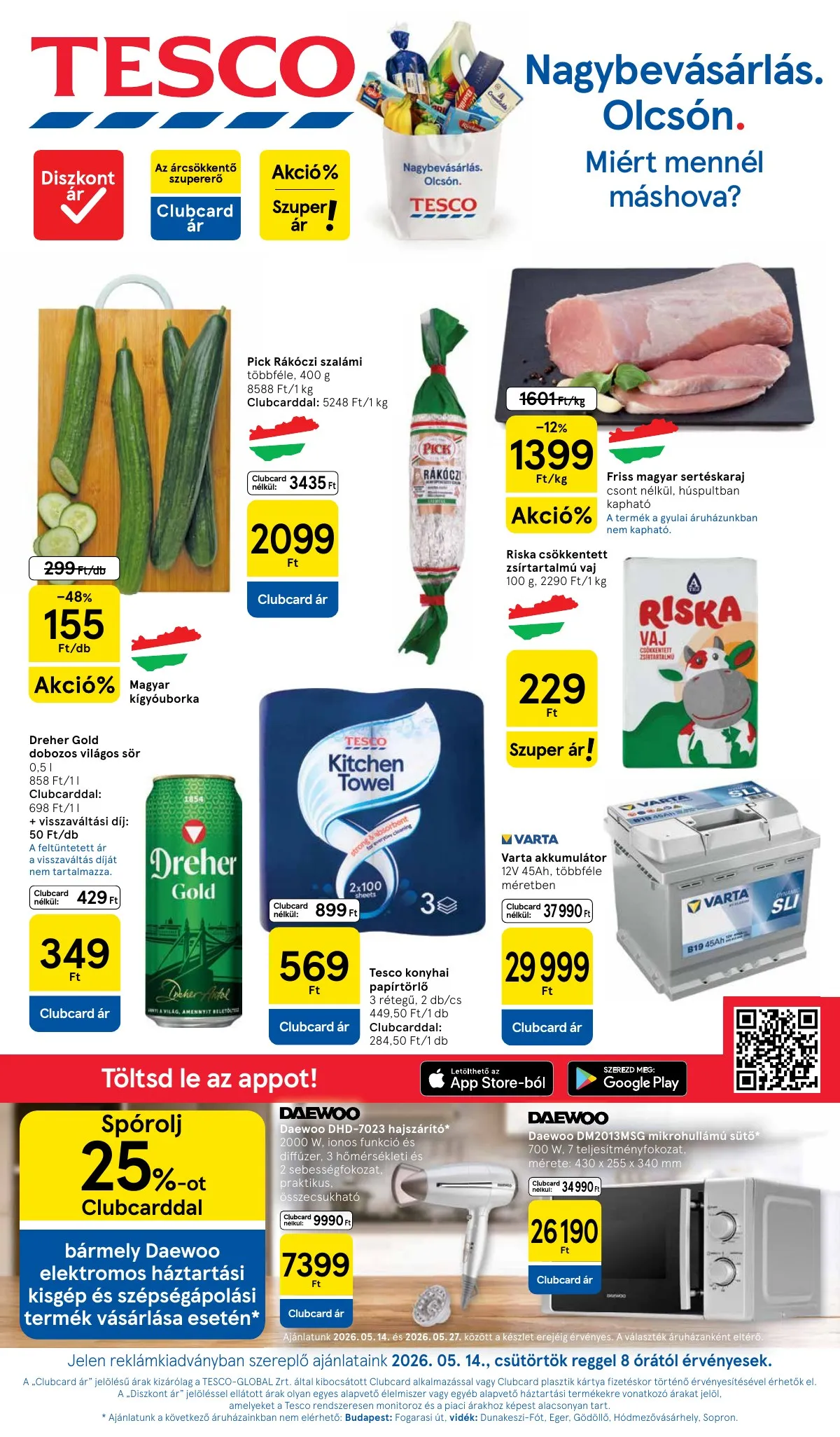 Tesco akciós újság Hipermarket 05.14–05.20