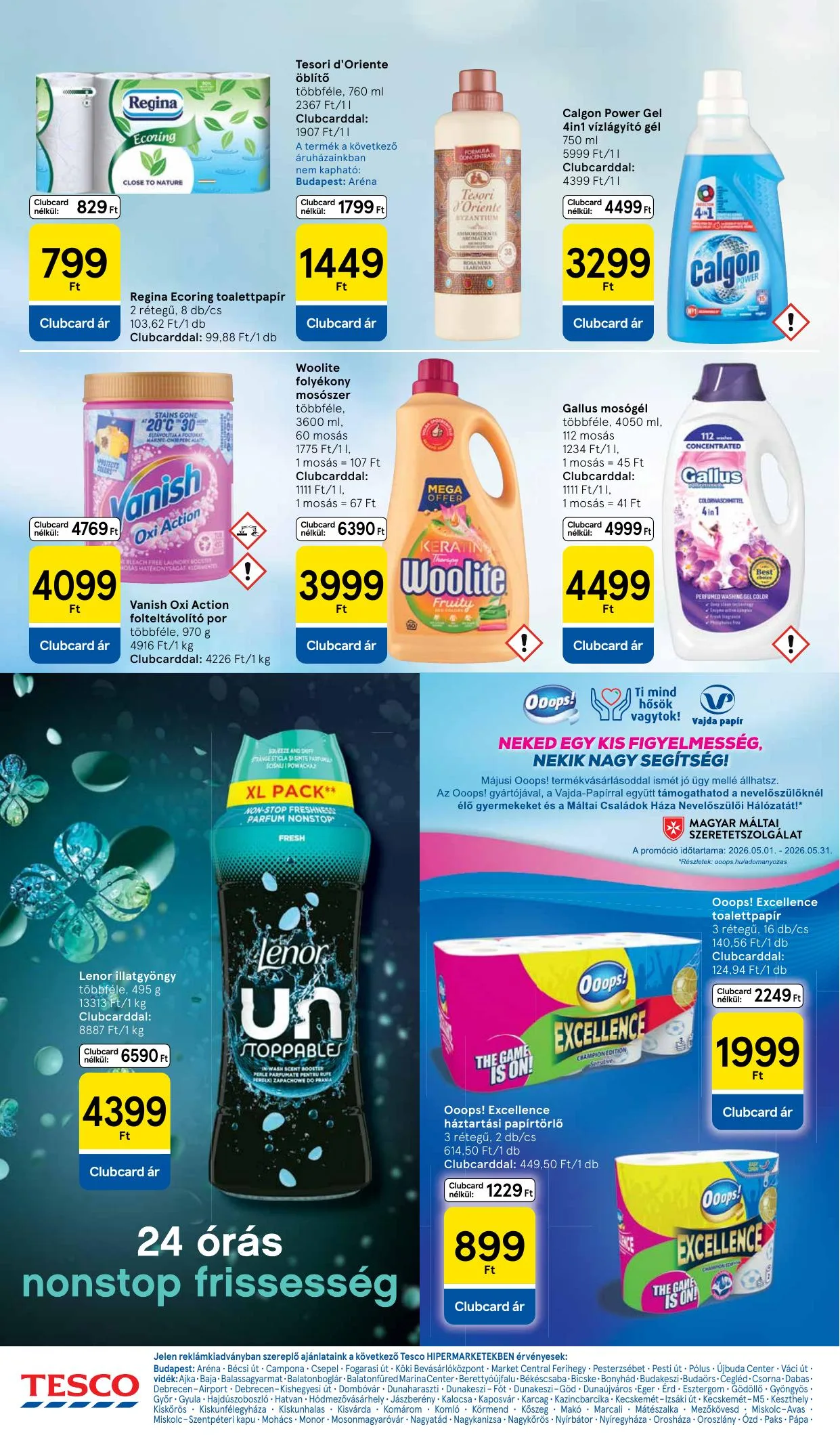 Tesco akciós újság Hipermarket 05.21–05.27 – 28. oldal