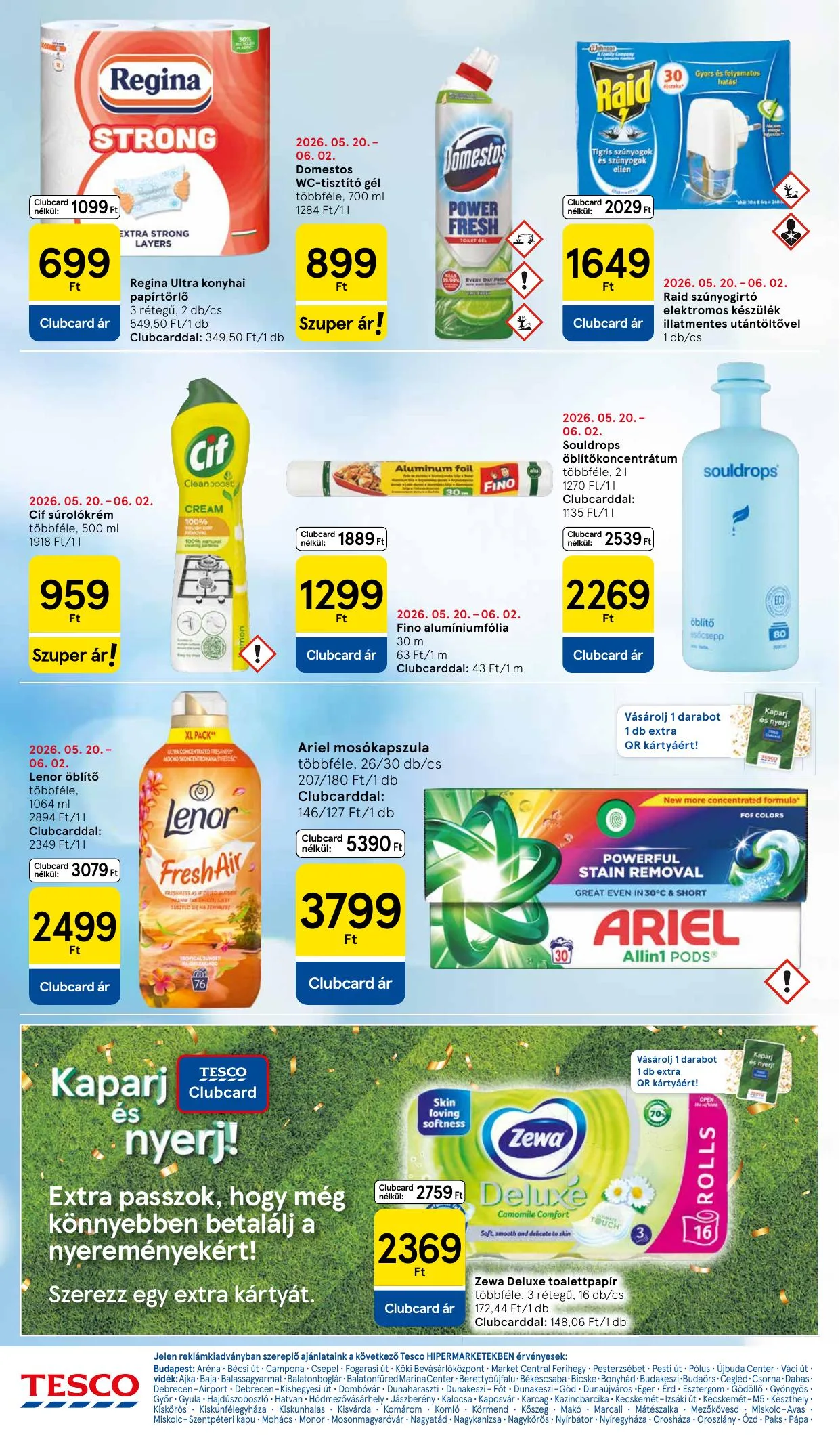 Tesco akciós újság Hipermarket 05.28–06.03 – 26. oldal