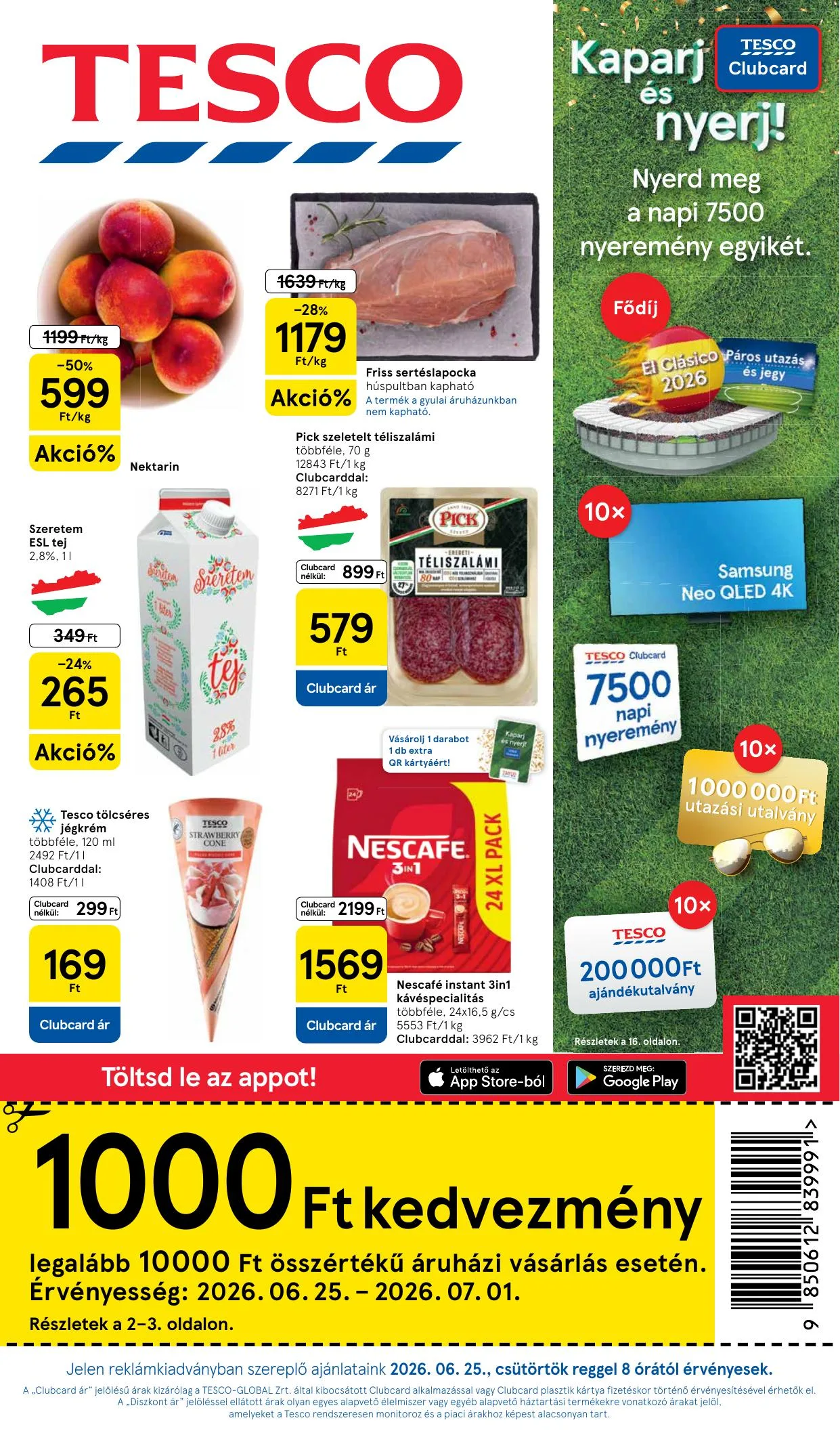 Tesco akciós újság Hipermarket 06.25–07.01