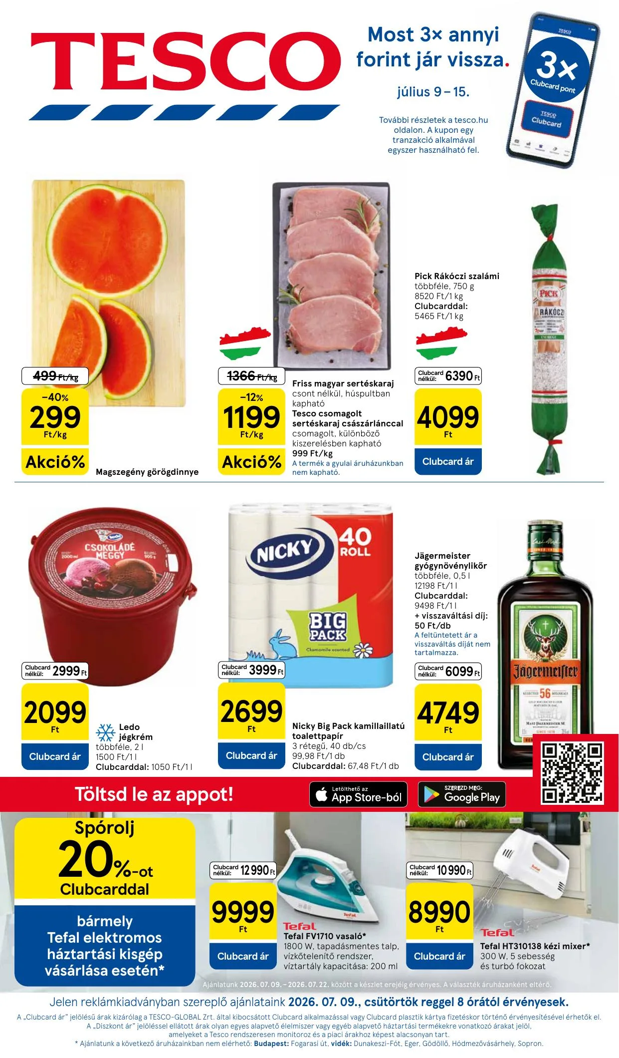 Tesco akciós újság Hipermarket 07.09–07.15