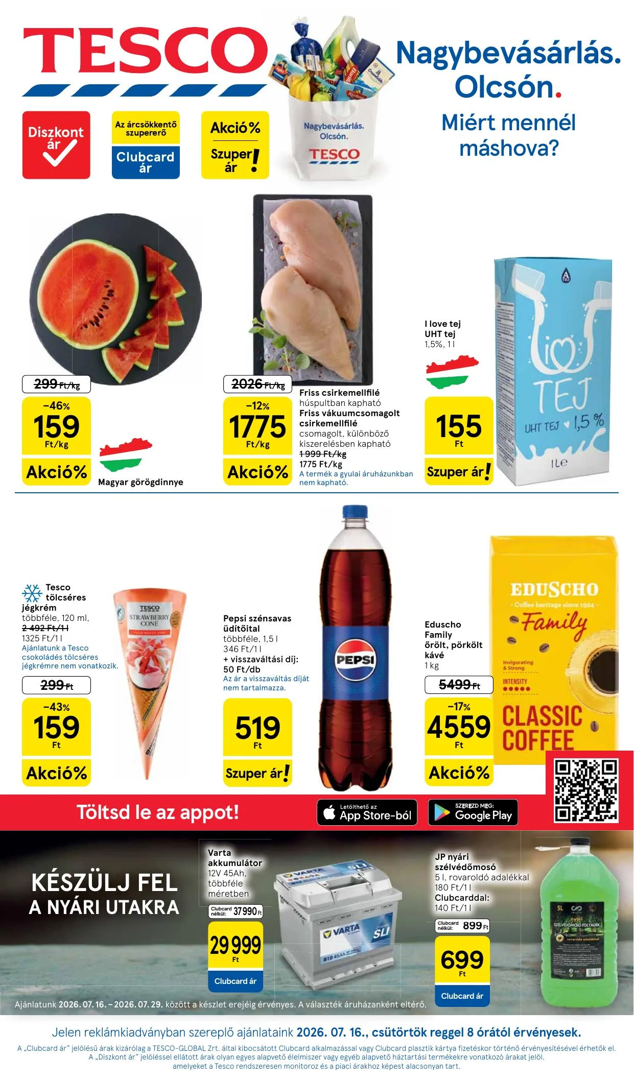Tesco akciós újság Hipermarket 07.16–07.22