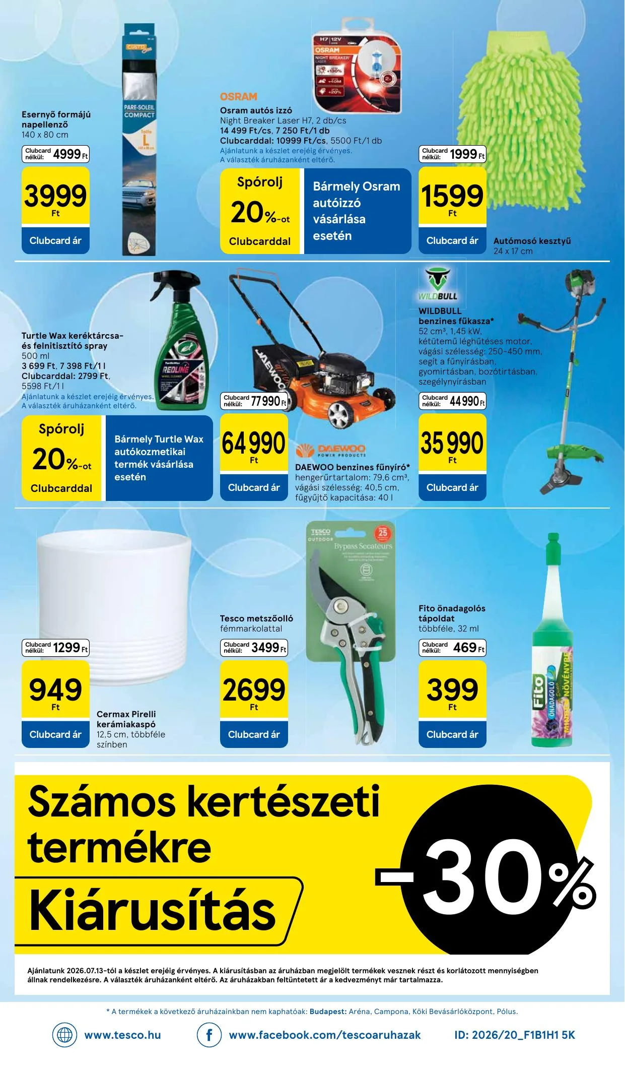 Tesco akciós újság Hipermarket 07.16–07.22 – 30. oldal