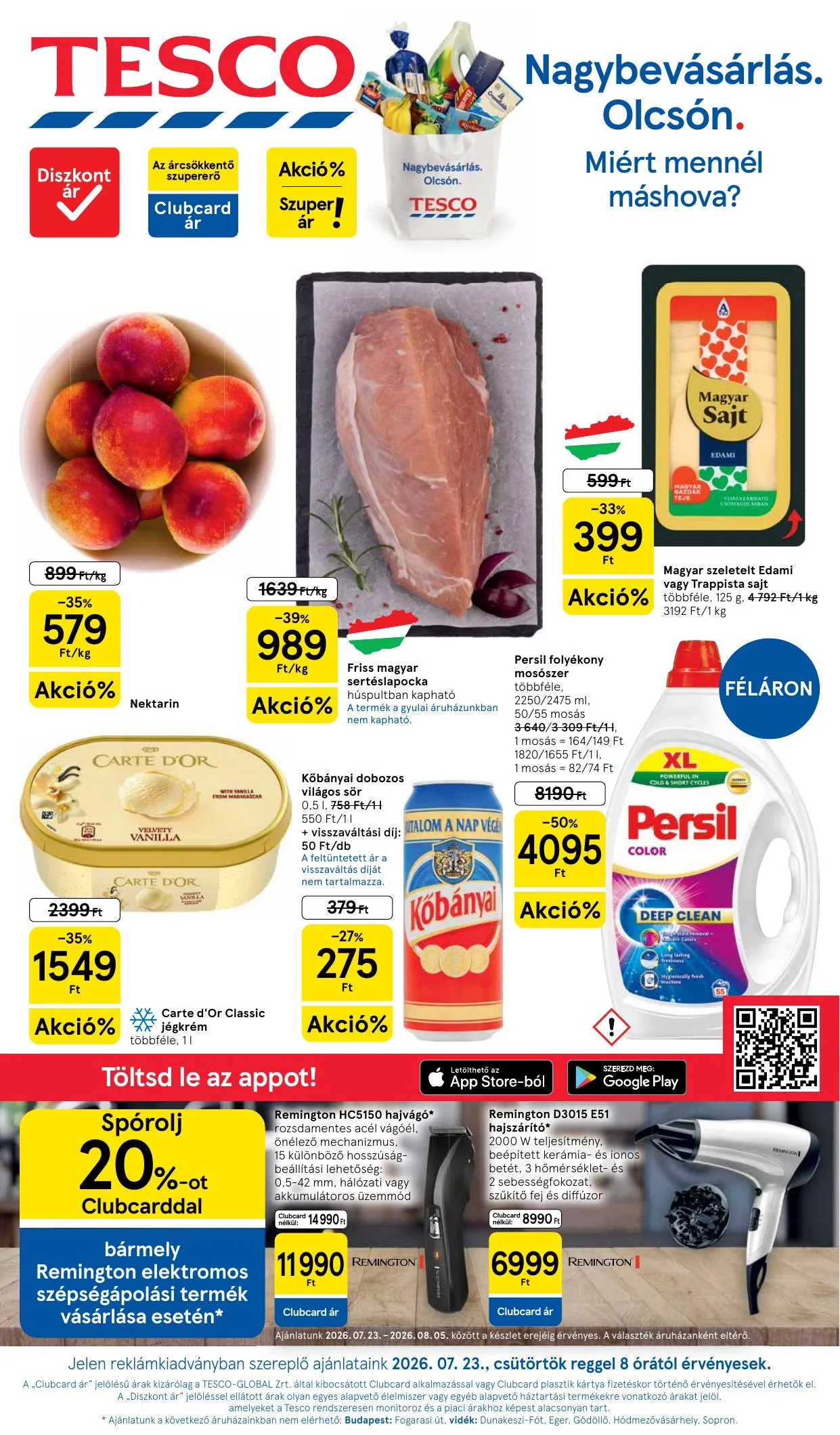 Tesco akciós újság Hipermarket 07.23–07.29