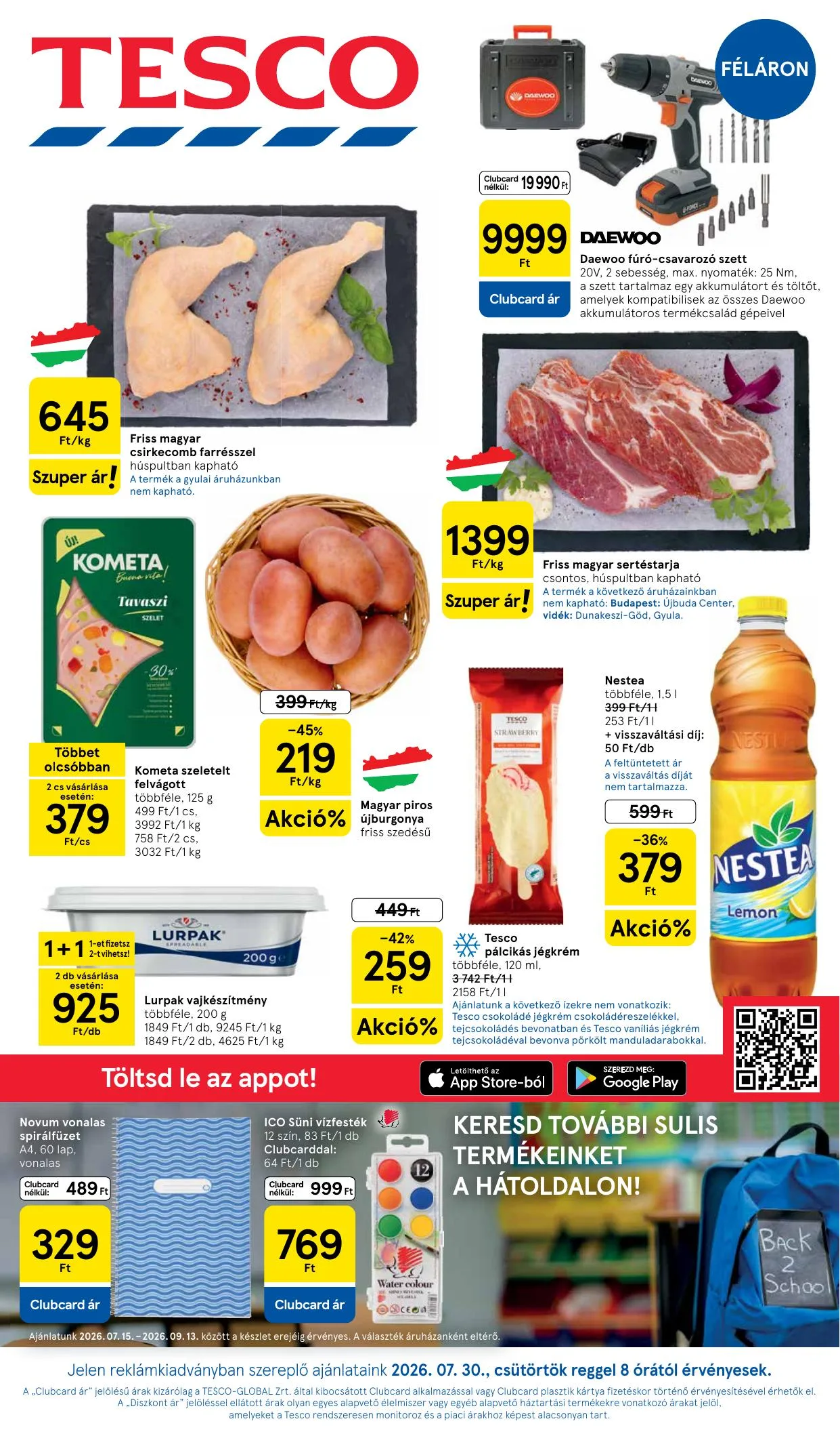 Tesco akciós újság Hipermarket 07.30–08.05