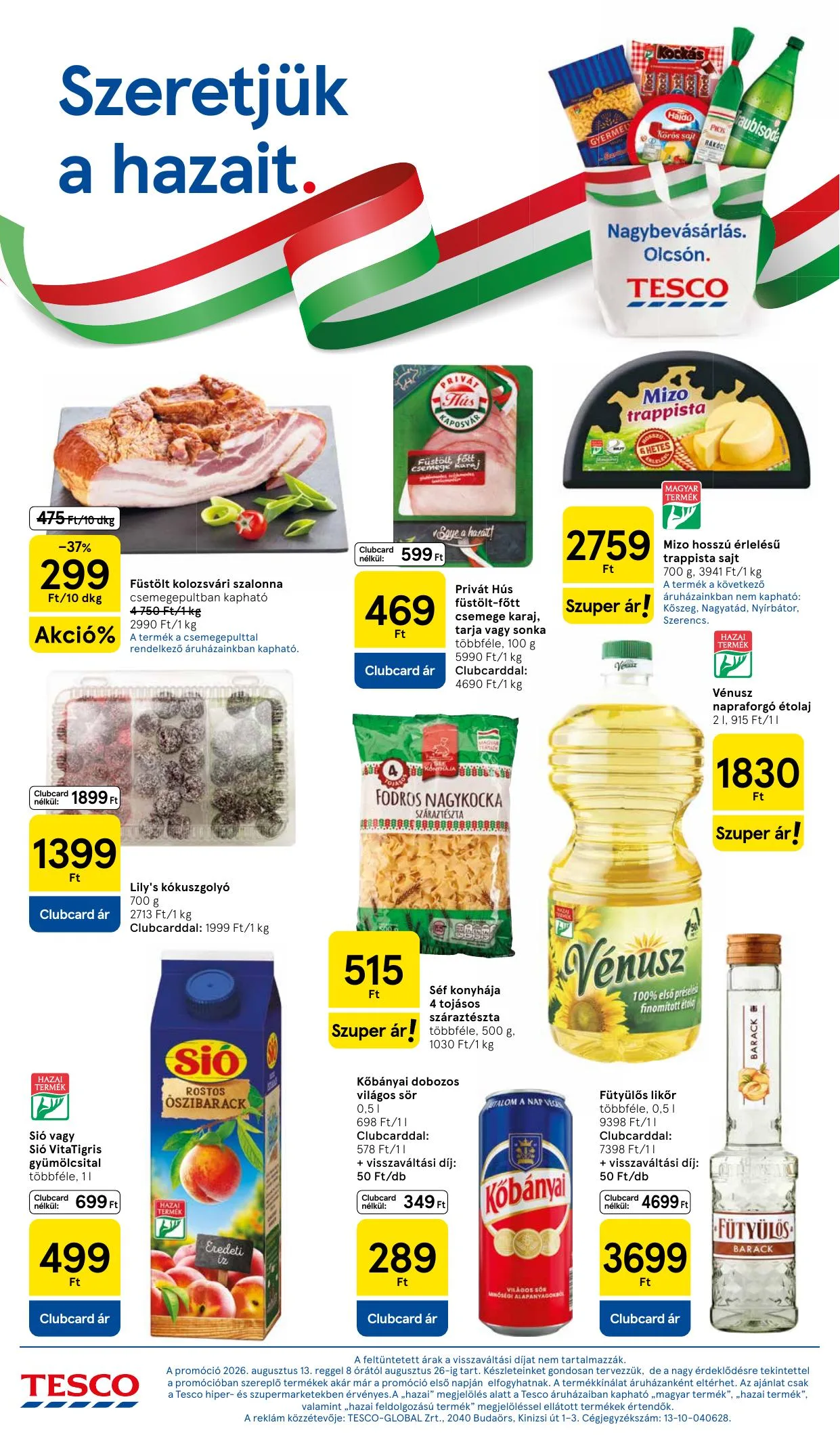 Tesco akciós újság Hipermarket 08.13–08.17 – 10. oldal