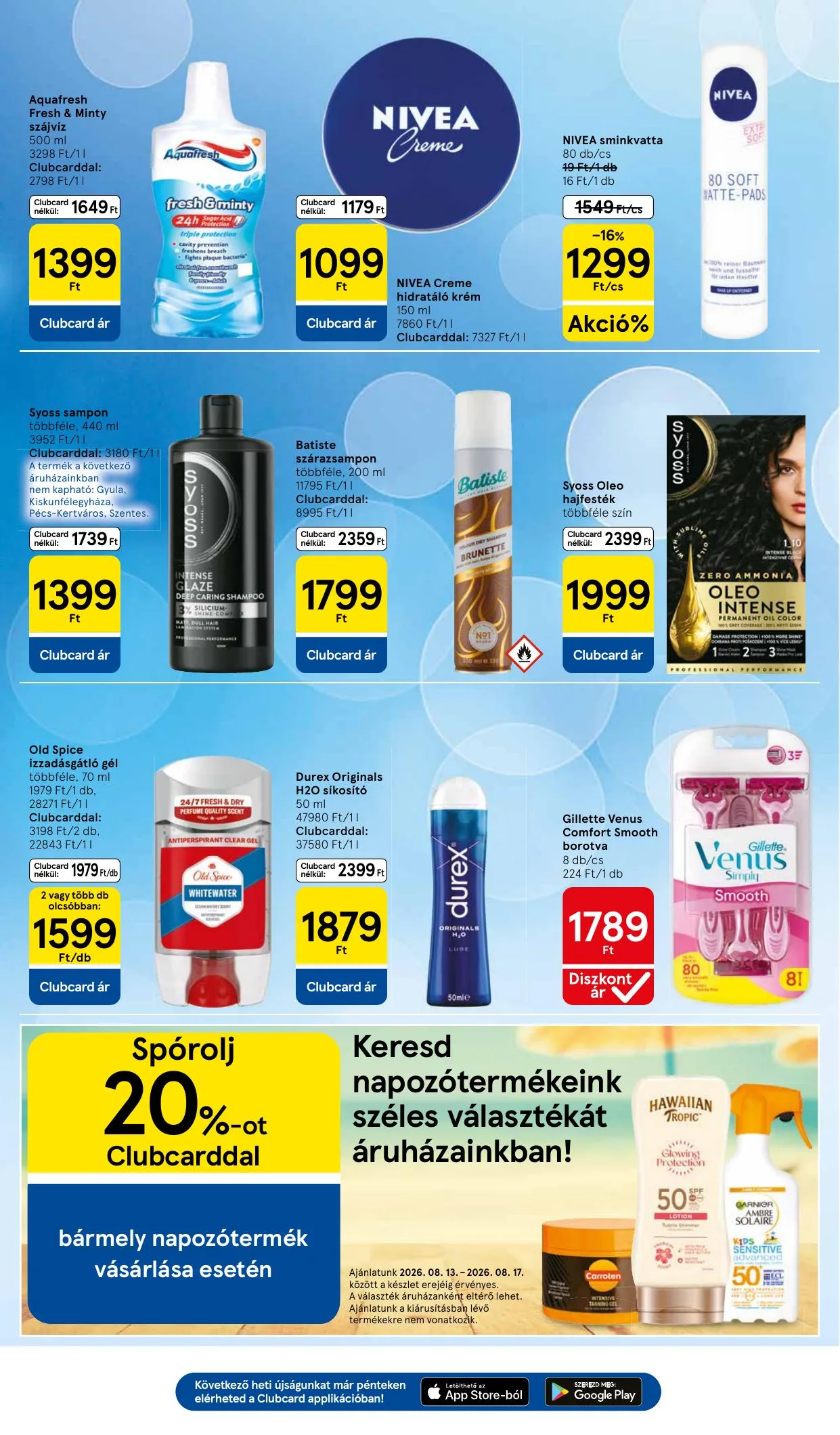 Tesco akciós újság Hipermarket 08.13–08.17 – 29. oldal