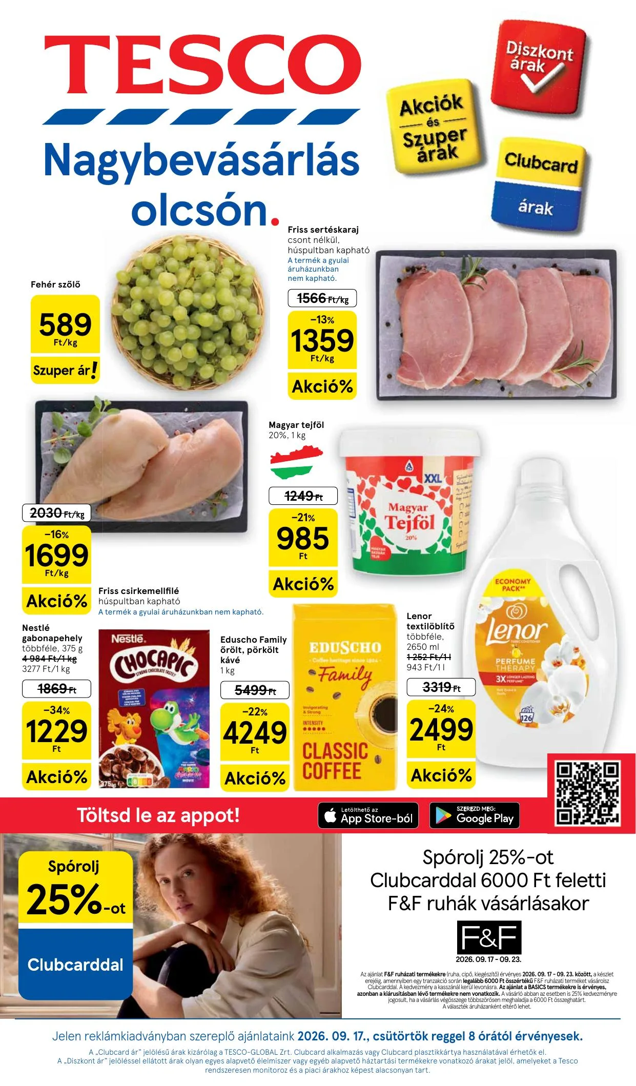 Tesco akciós újság Hipermarket 09.17–09.23