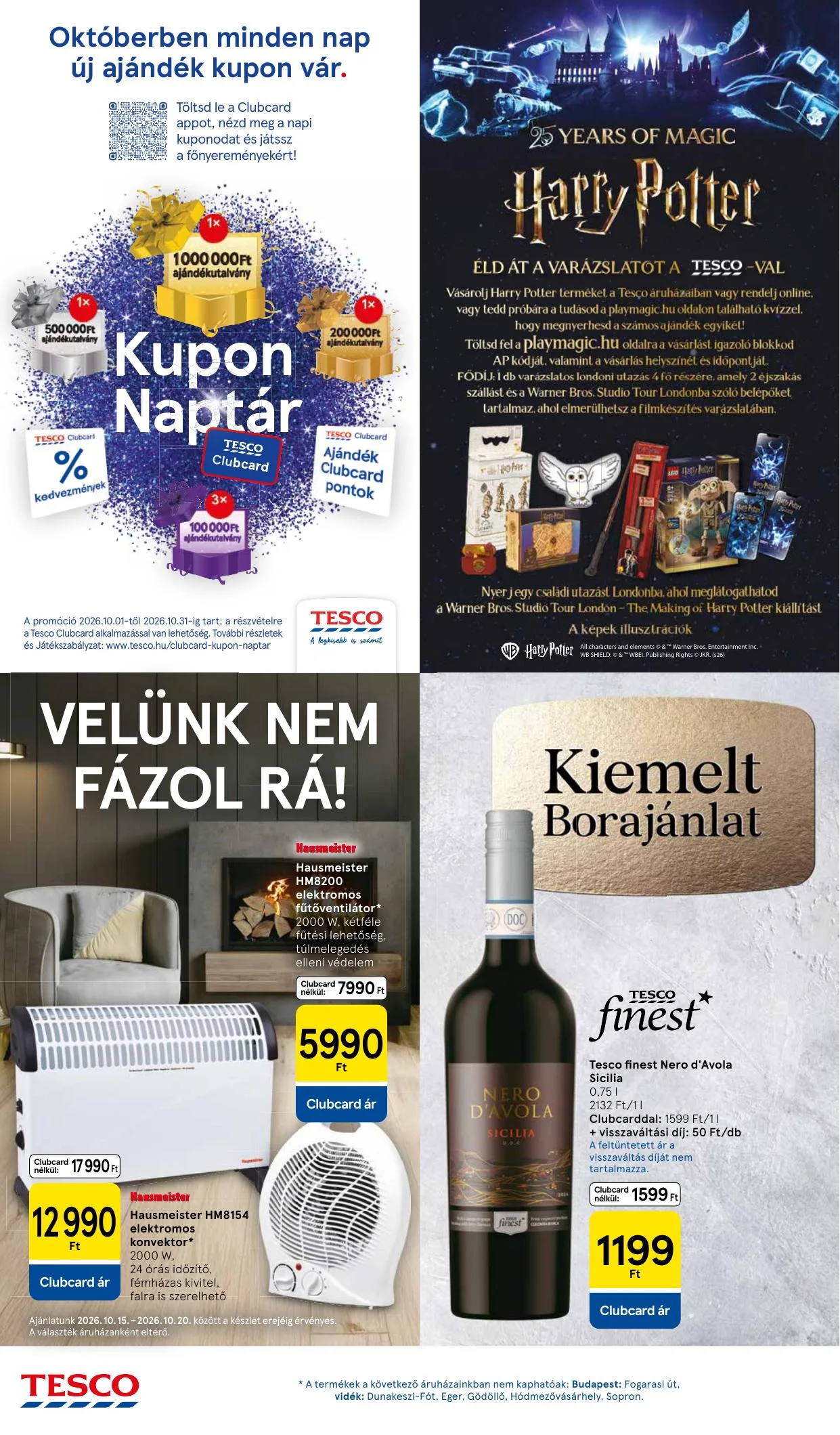 Tesco akciós újság Hipermarket 10.15–10.20 – 12. oldal