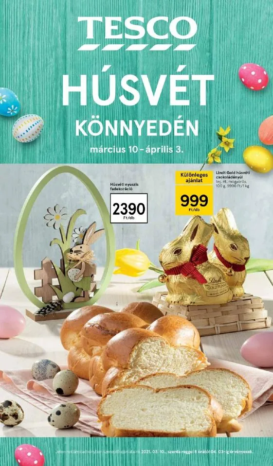 Tesco akciós újság Husveti katalógus 03.10–04.03