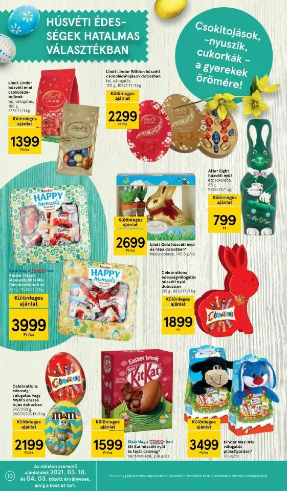 Tesco akciós újság Husveti katalógus 03.10–04.03 – 10. oldal