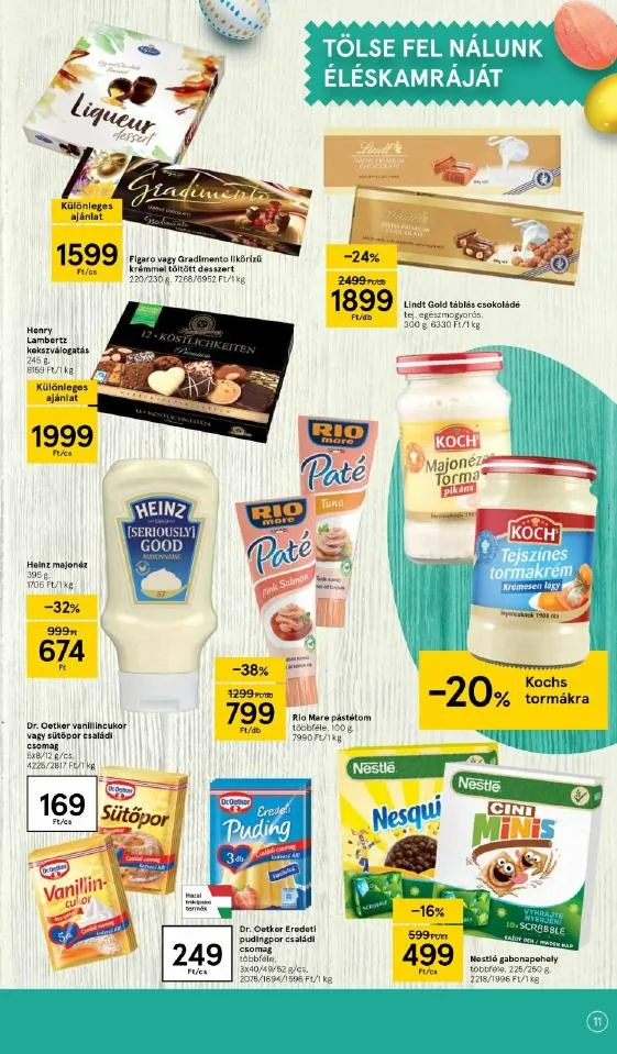 Tesco akciós újság Husveti katalógus 03.10–04.03 – 11. oldal