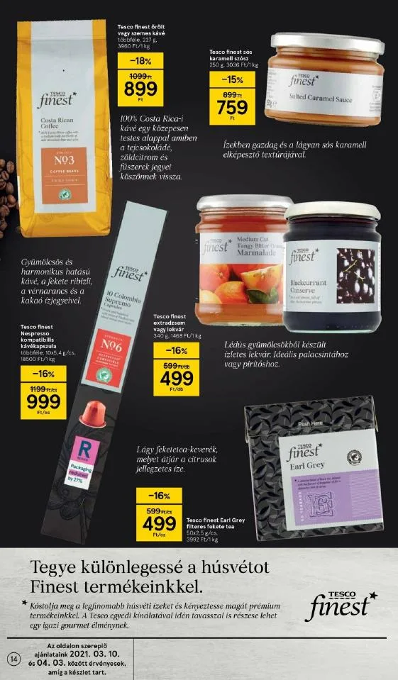 Tesco akciós újság Husveti katalógus 03.10–04.03 – 14. oldal