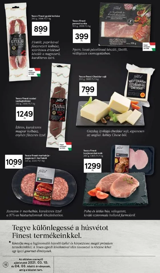 Tesco akciós újság Husveti katalógus 03.10–04.03 – 16. oldal