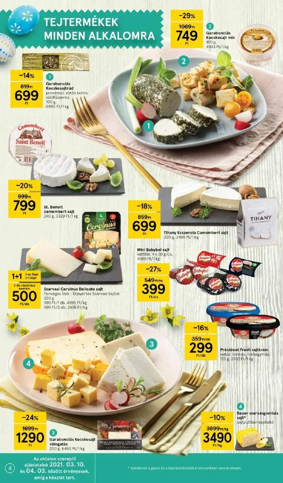 Tesco akciós újság Husveti katalógus 03.10–04.03 – 4. oldal